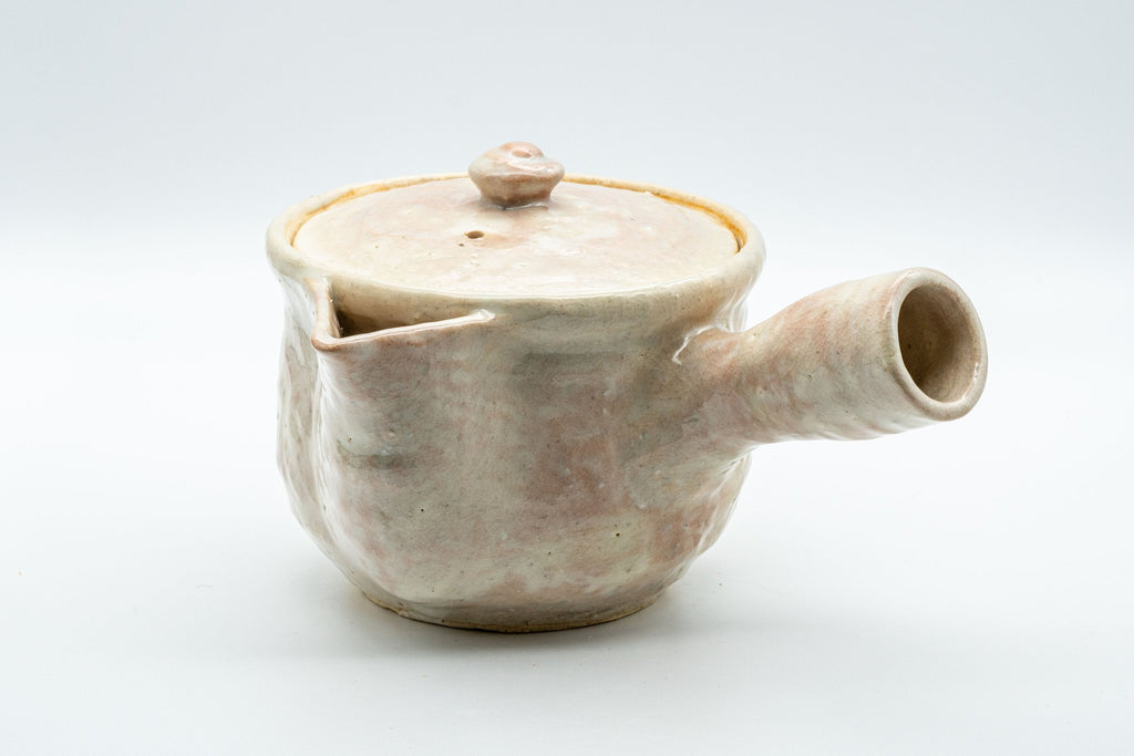 Japanese Tea Set - 萩焼 Hagi-yaki Houhin-style Do-ake Kyusu with 6 Senchawan - 450ml
