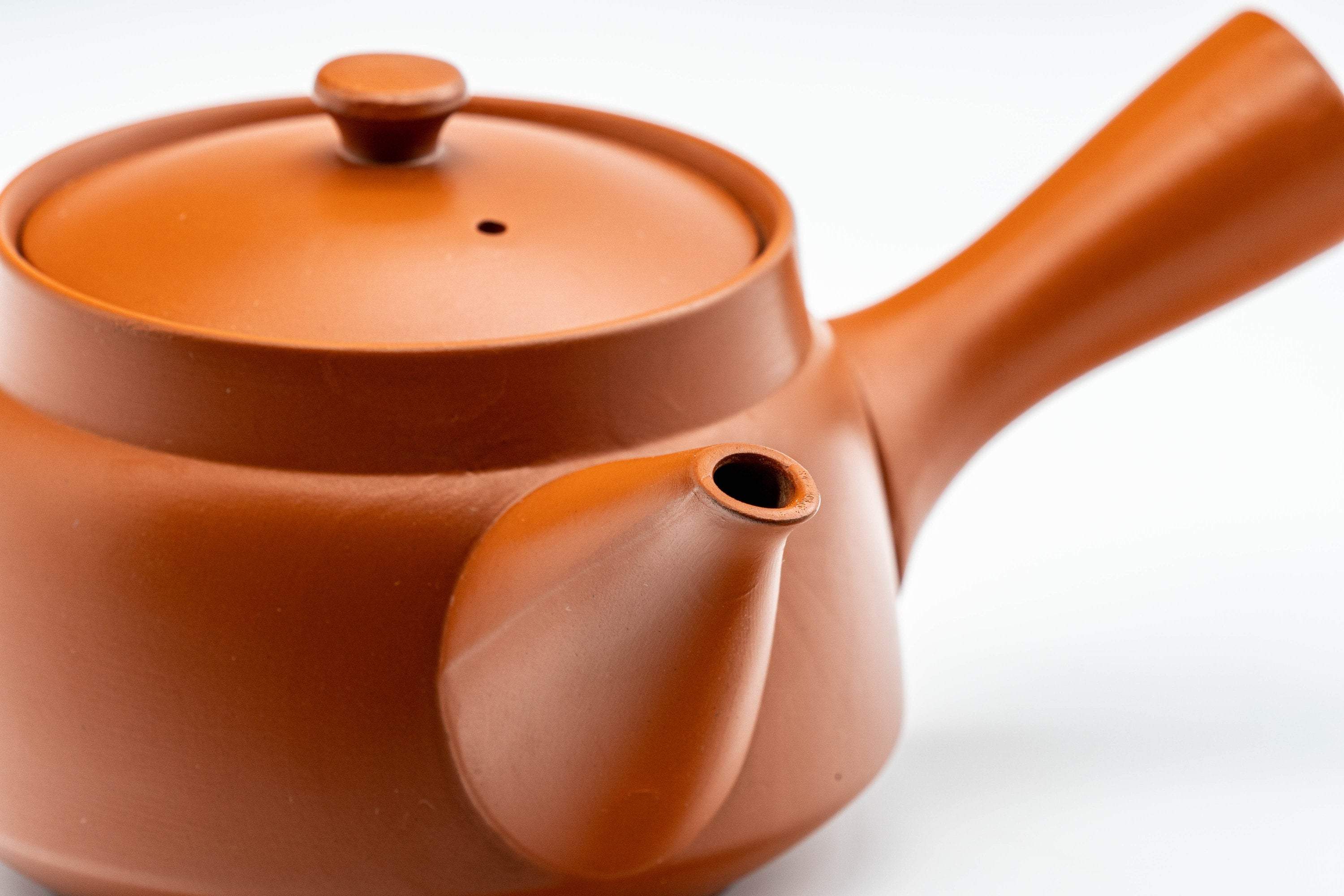 Japanese Tea Set - 寿泉 Bamboo Tokoname-yaki Debeso Kyusu with 4 Yunomi - 350ml