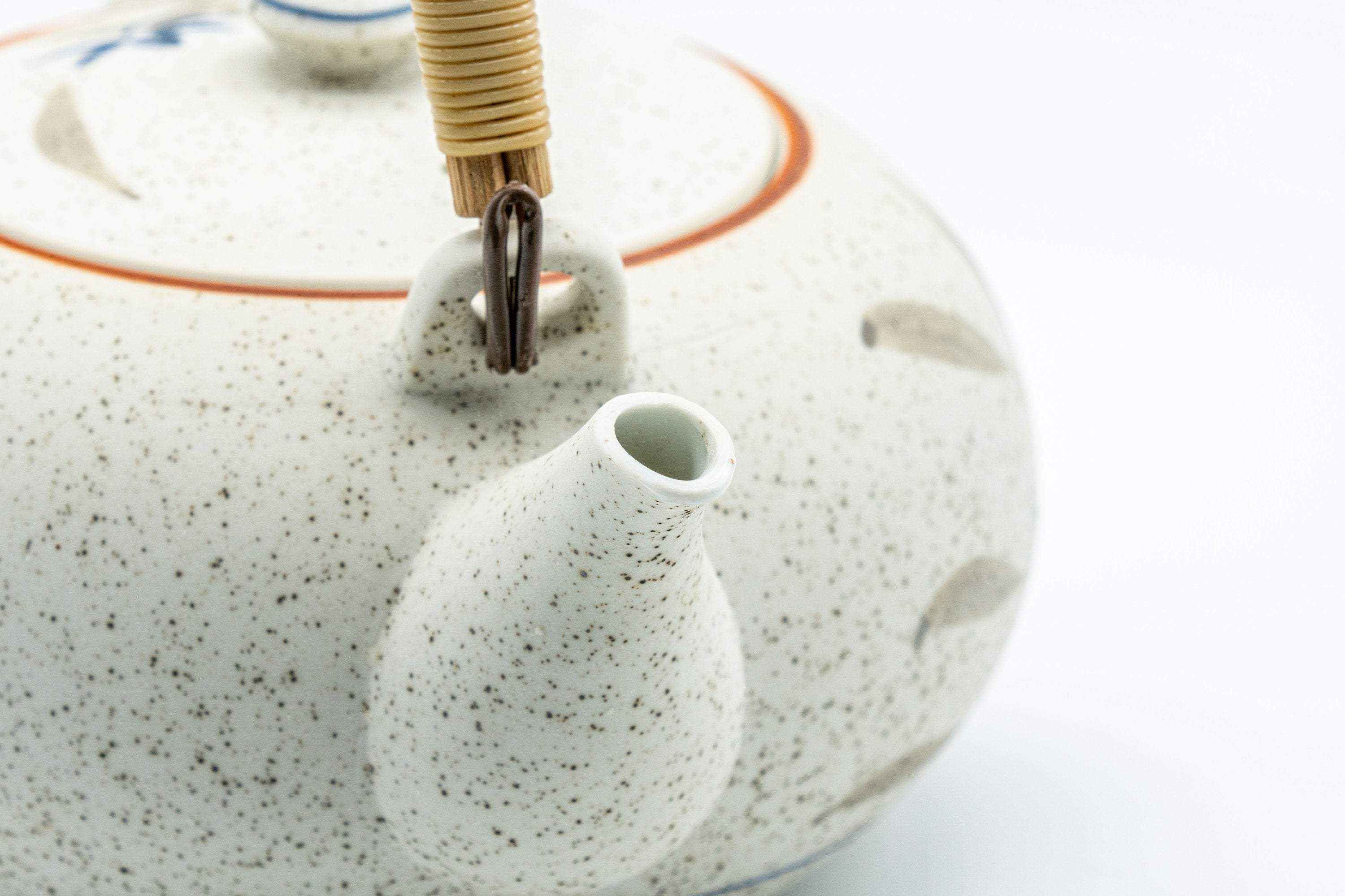 Japanese Tea Set - 西峰窯 Arita-yaki Porcelain Dobin Teapot with 6 Cups - Nishimine Kiln