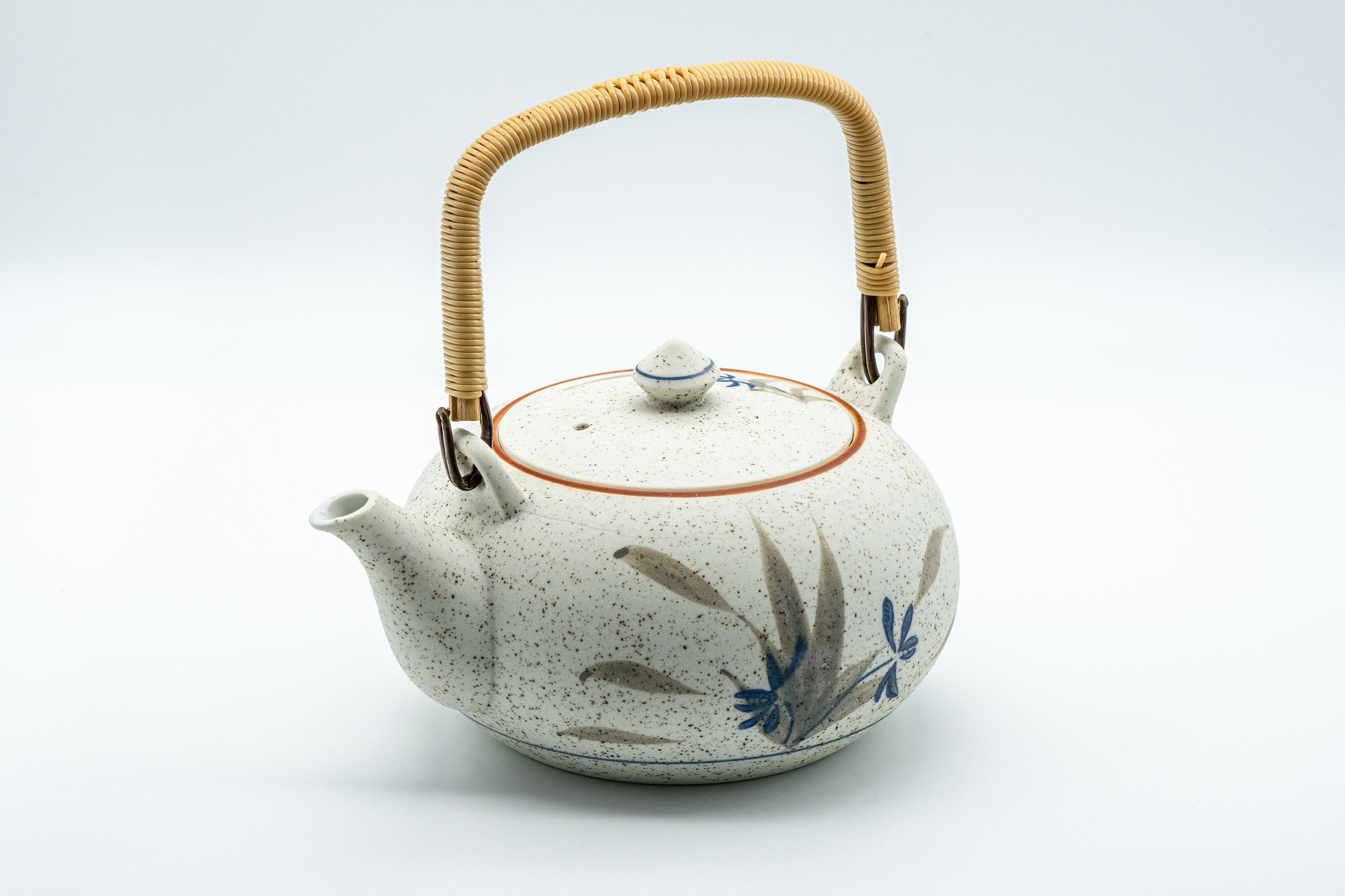 Japanese Tea Set - 西峰窯 Arita-yaki Porcelain Dobin Teapot with 6 Cups - Nishimine Kiln