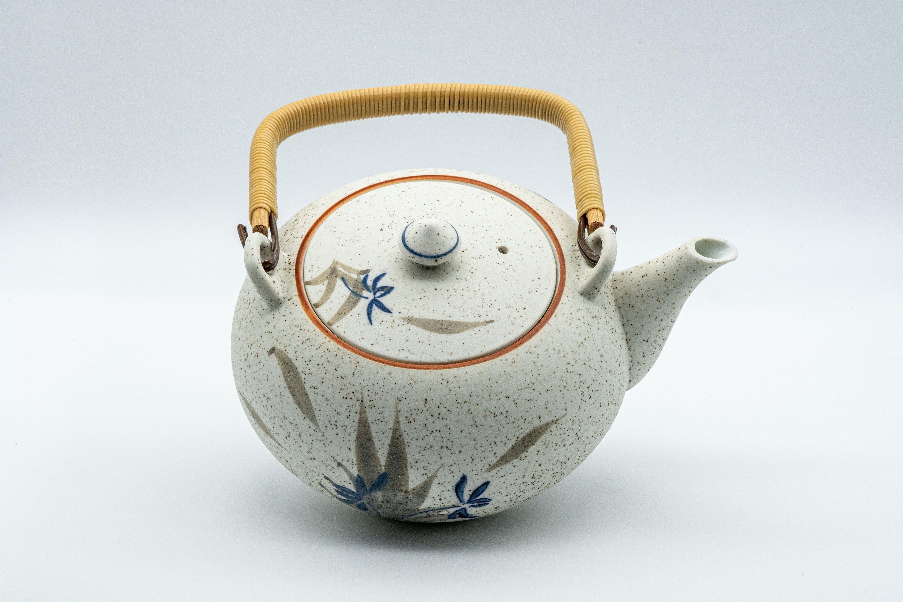 Japanese Tea Set - 西峰窯 Arita-yaki Porcelain Dobin Teapot with 6 Cups - Nishimine Kiln