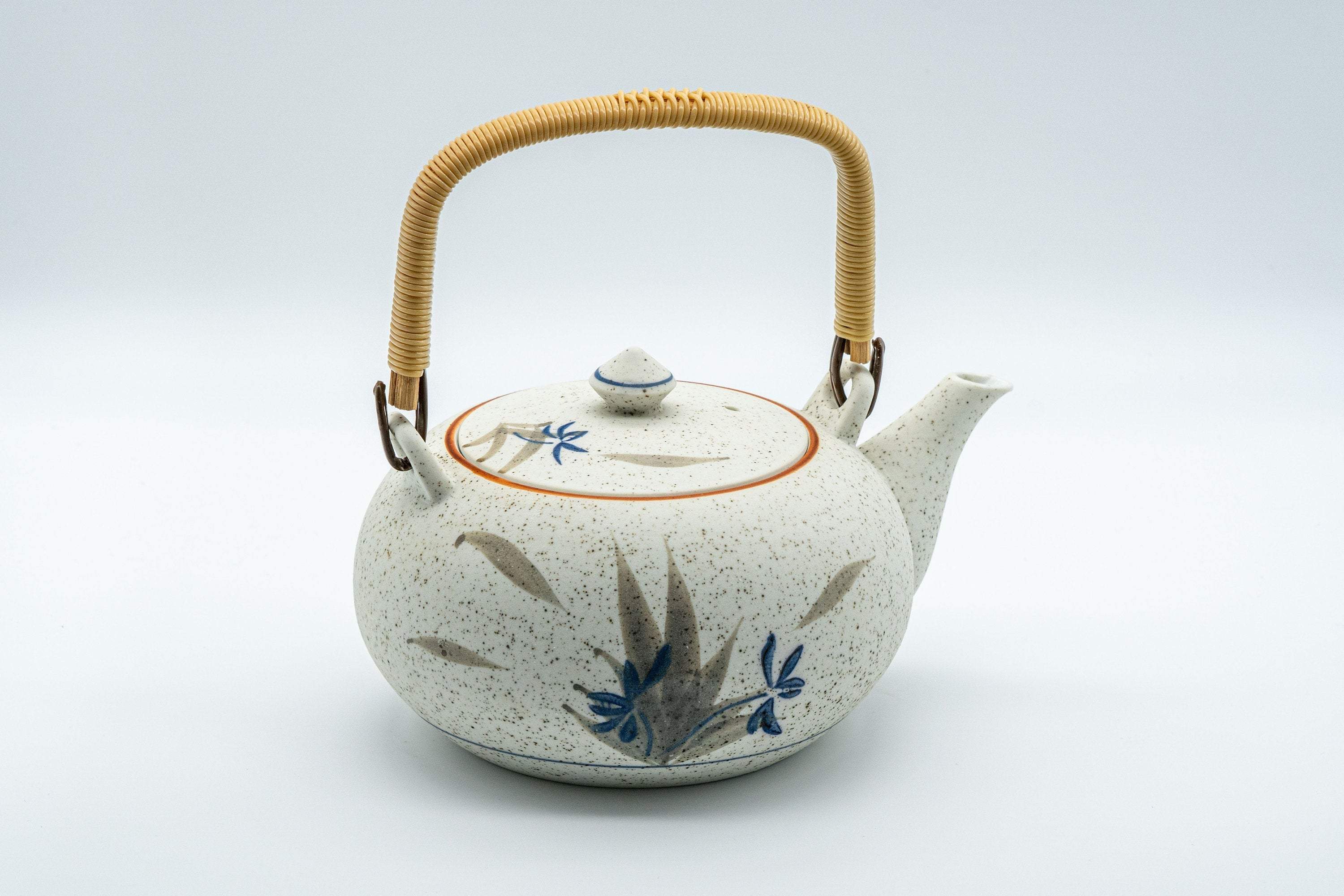 Japanese Tea Set - 西峰窯 Arita-yaki Porcelain Dobin Teapot with 6 Cups - Nishimine Kiln