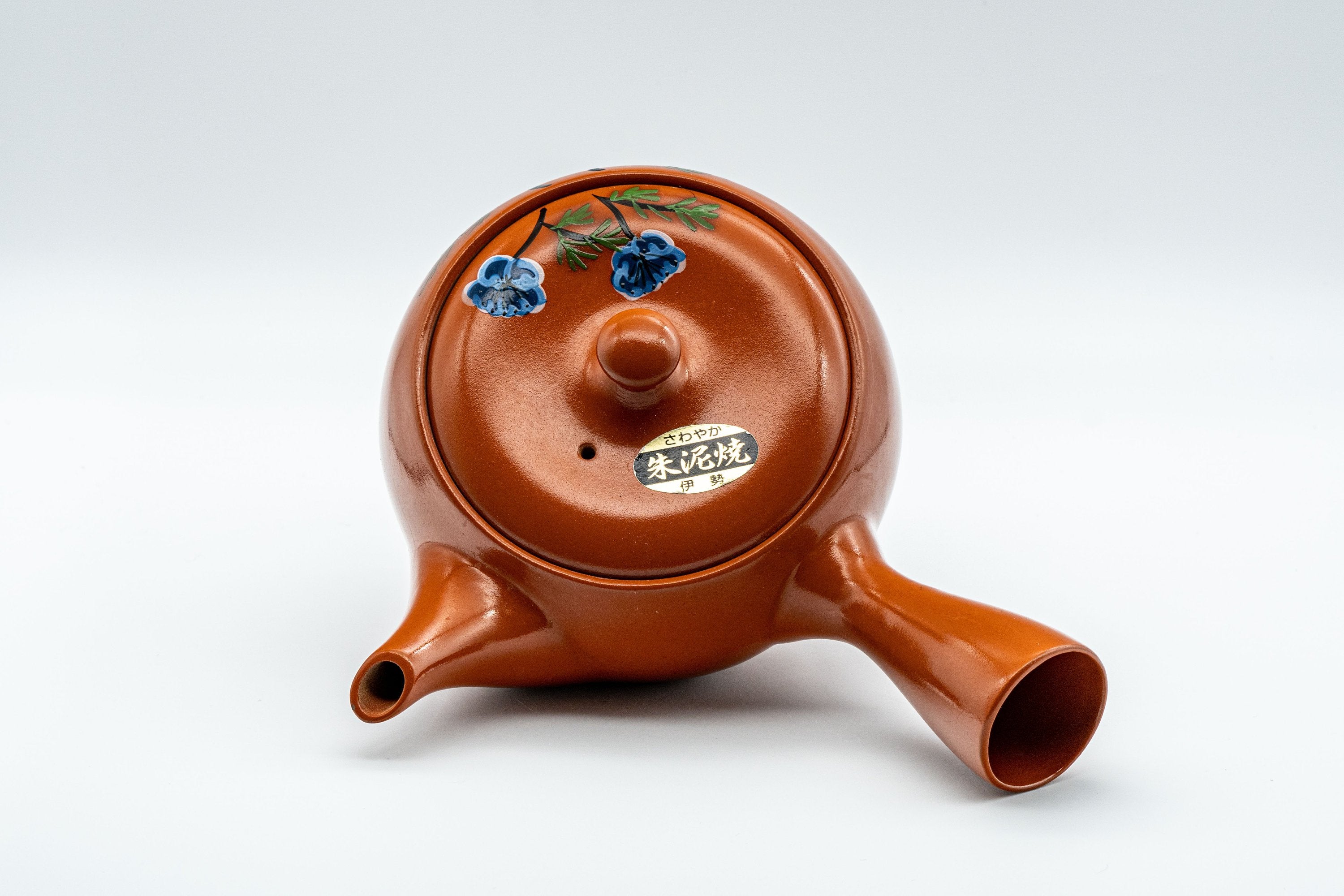 Japanese Kyusu - 伊勢窯 Floral Tokoname-yaki Teapot - 350ml