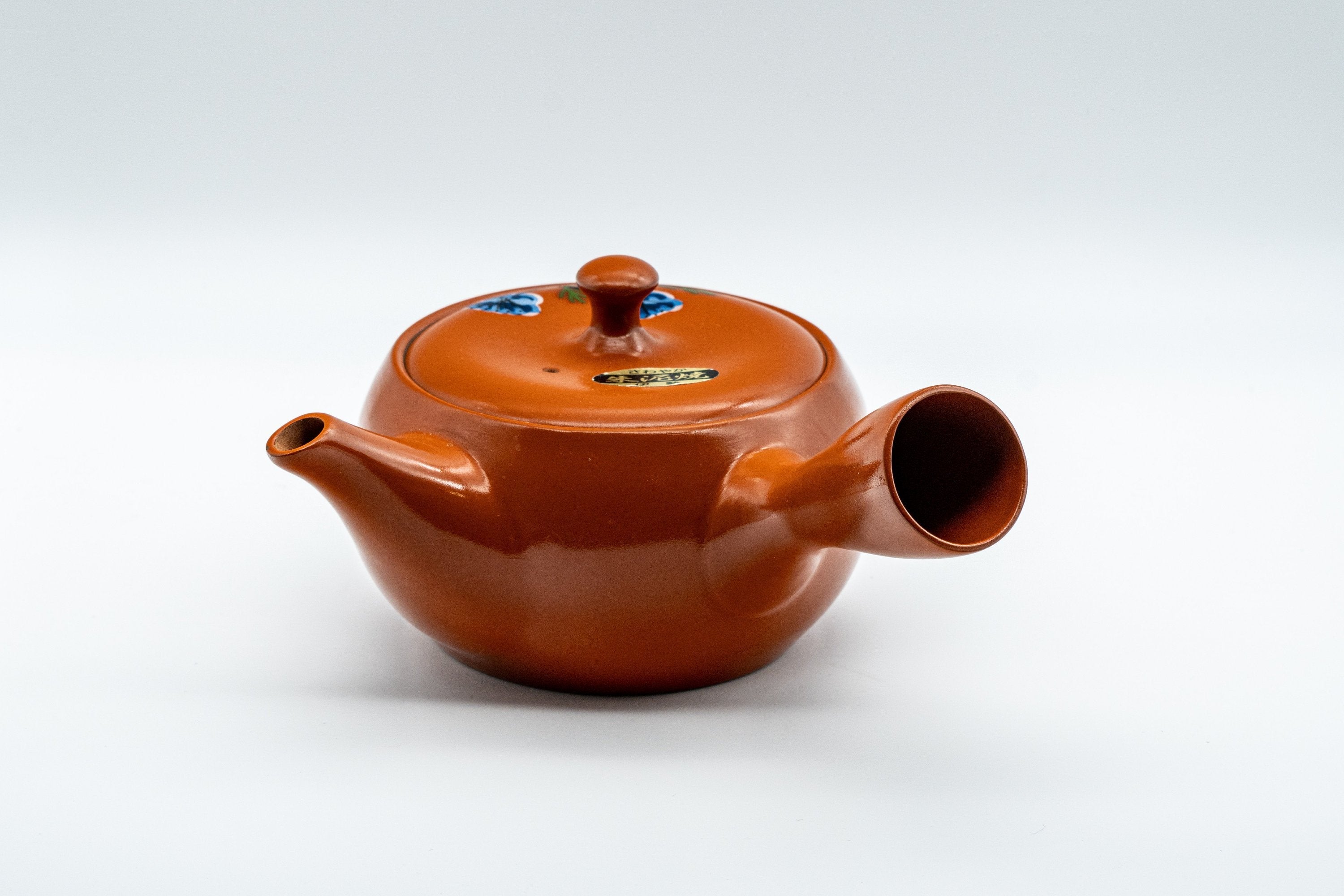 Japanese Kyusu - 伊勢窯 Floral Tokoname-yaki Teapot - 350ml