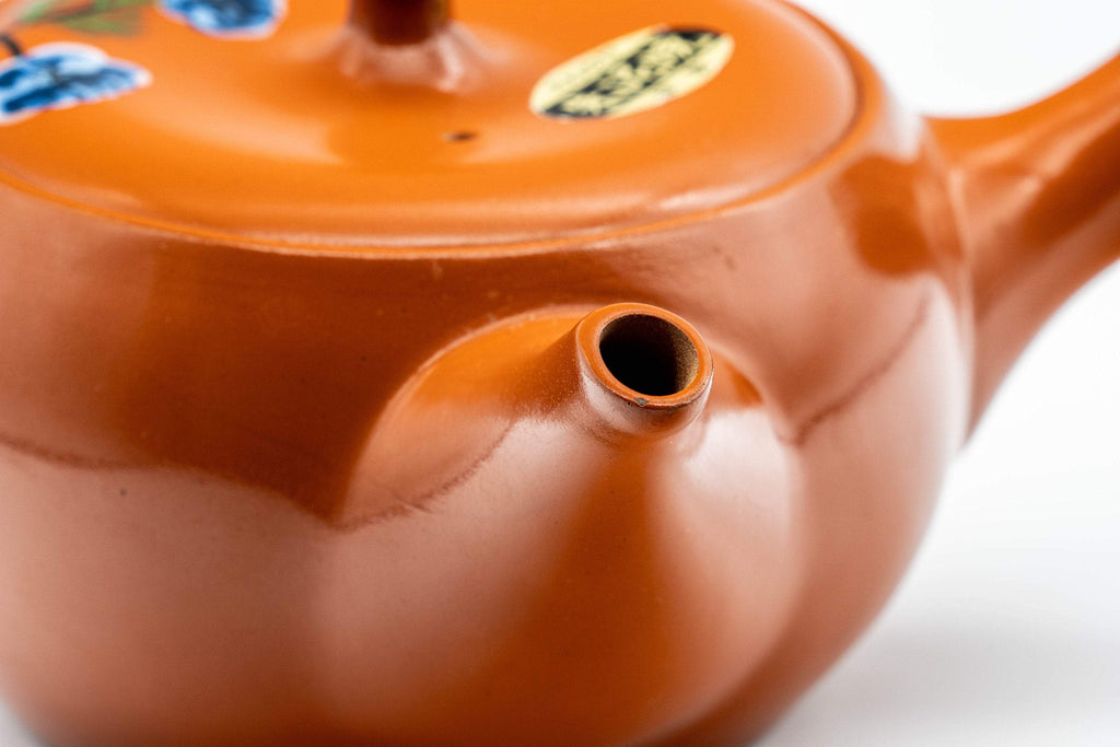 Japanese Kyusu - 伊勢窯 Floral Tokoname-yaki Teapot - 350ml