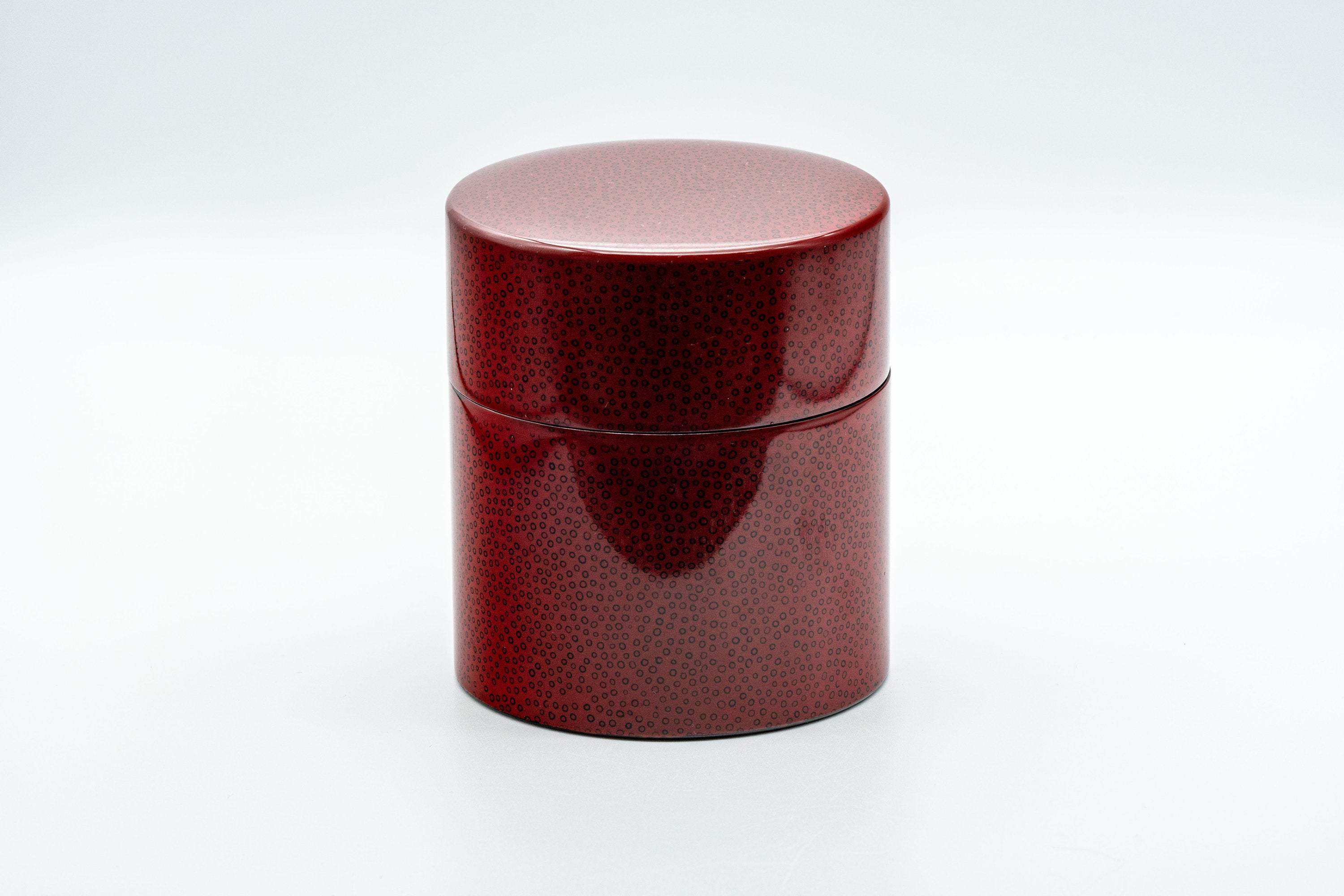 Japanese Chazutsu - 七々子塗 Nanako-nuri - Urushi Lacquer Tea Canister - 350ml