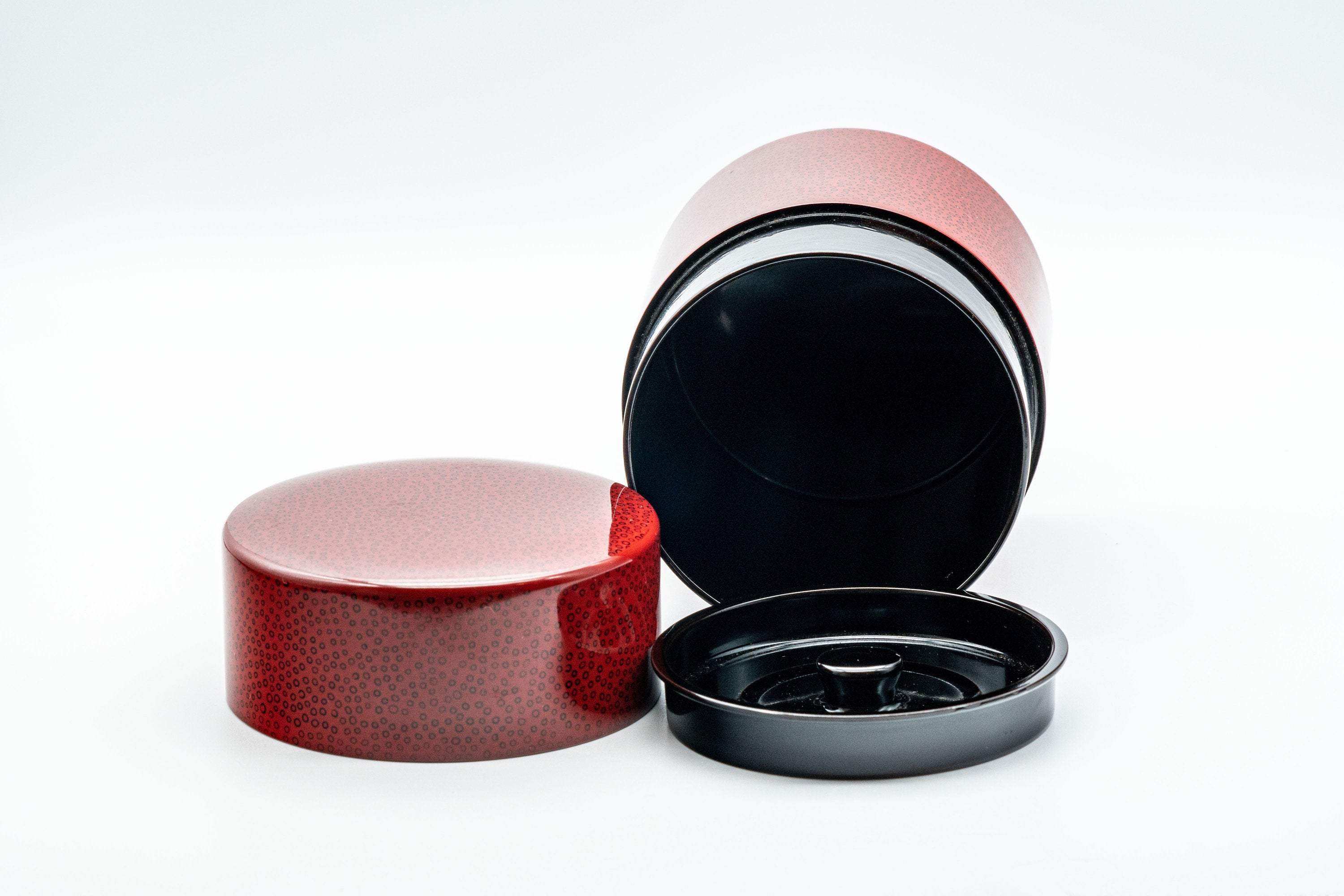 Japanese Chazutsu - 七々子塗 Nanako-nuri - Urushi Lacquer Tea Canister - 350ml