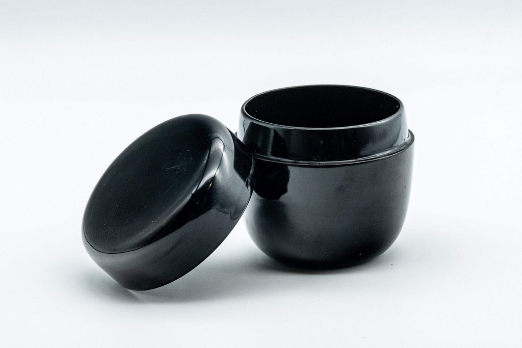 Japanese Natsume - Black Urushi Lacquer Matcha Tea Caddy - 50ml