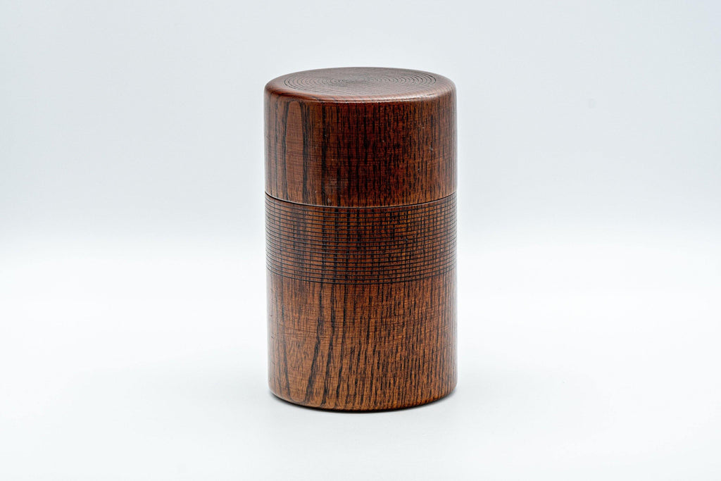 Japanese Chazutsu - 欅 Keyaki Zelkova Wooden Tea Canister - 200ml