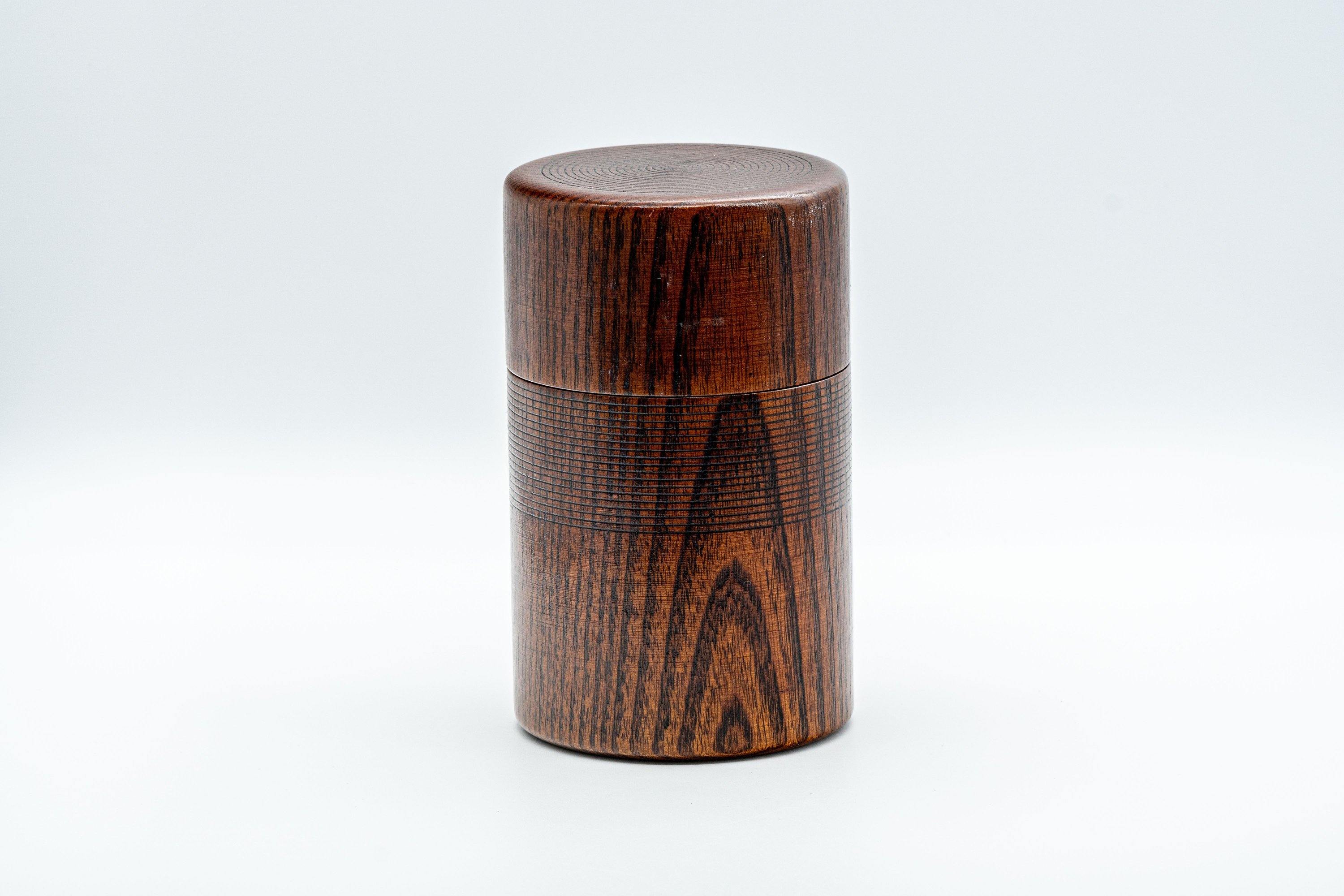 Japanese Chazutsu - 欅 Keyaki Zelkova Wooden Tea Canister - 200ml