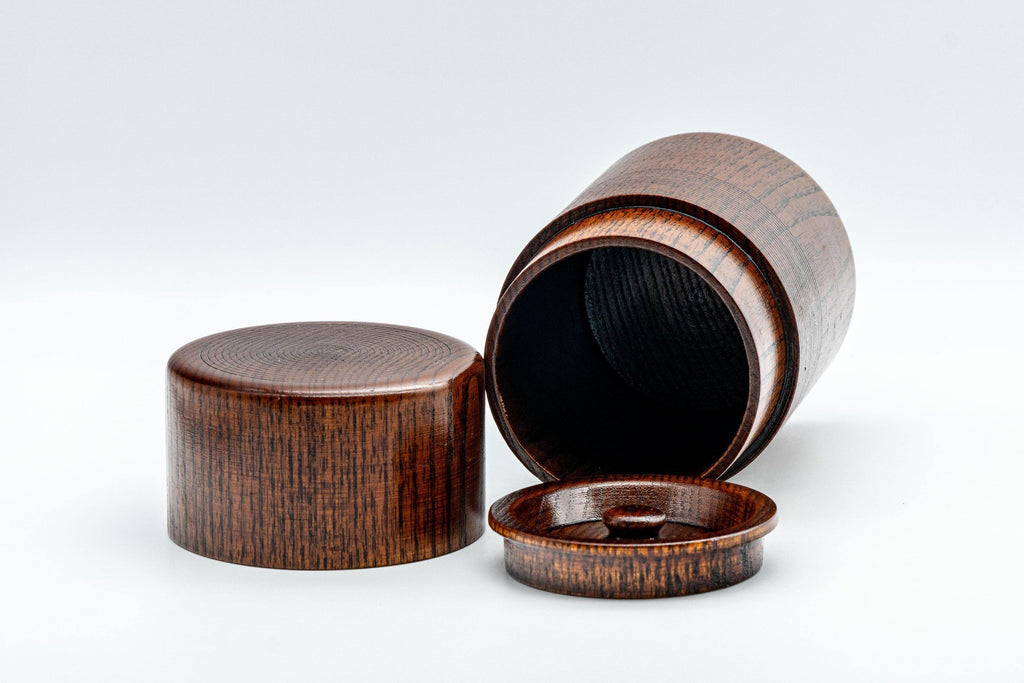 Japanese Chazutsu - 欅 Keyaki Zelkova Wooden Tea Canister - 200ml