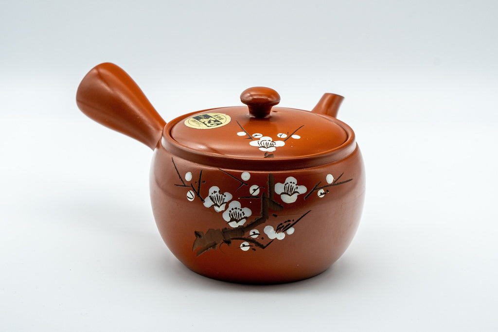 Japanese Kyusu - Sakura Cherry Blossoms Tokoname-yaki Debeso Teapot - 330ml