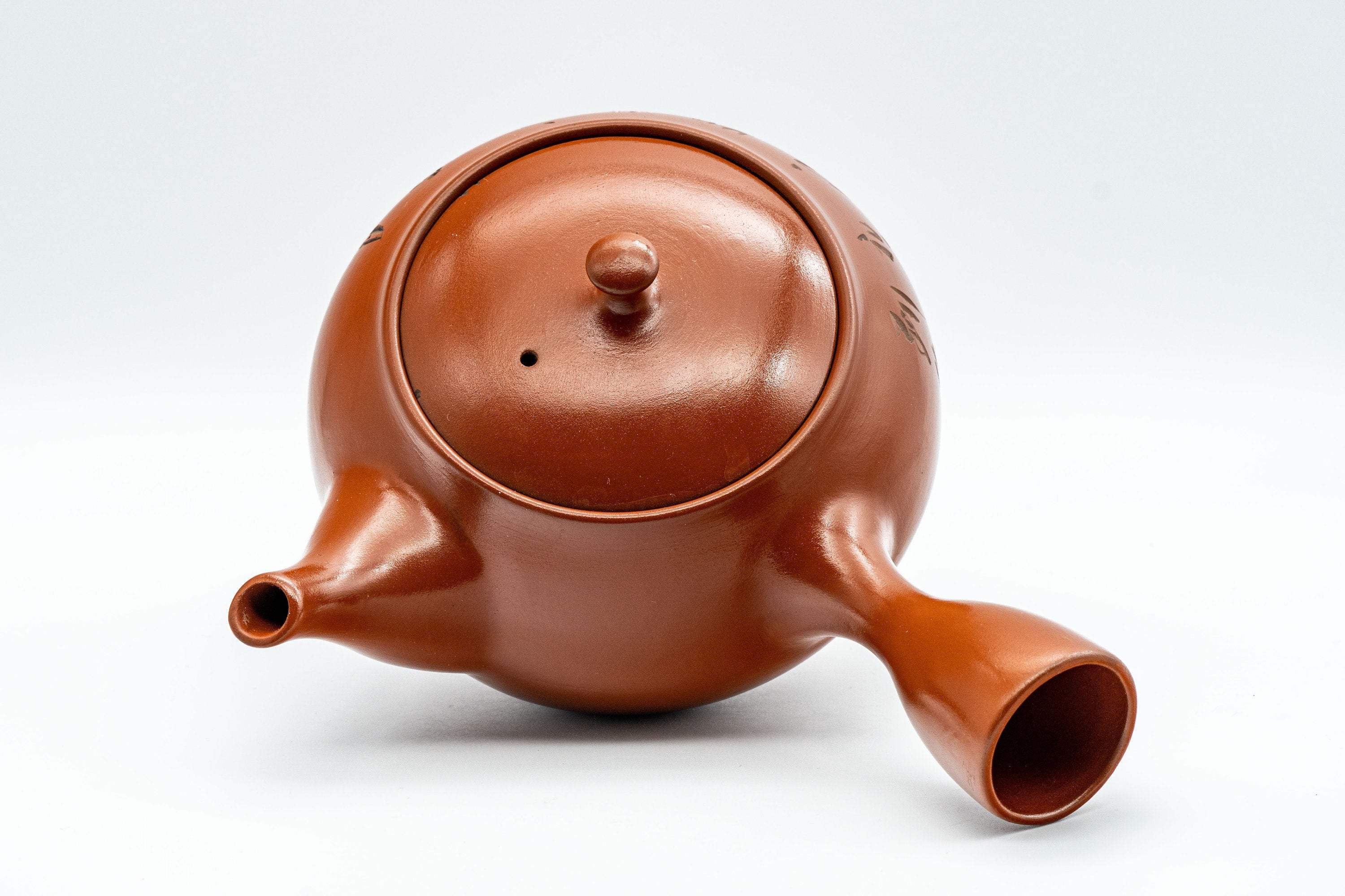 Japanese Kyusu - Large Calligraphy Tokoname-yaki Teapot - 450ml
