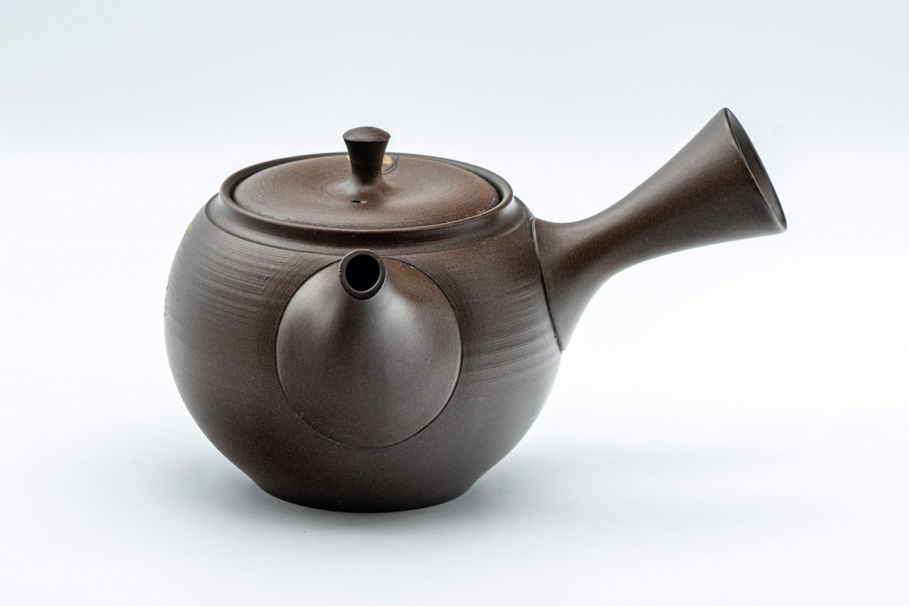 Japanese Kyusu - 光風 Floral Maru-gata Tokoname-yaki Teapot - 300ml