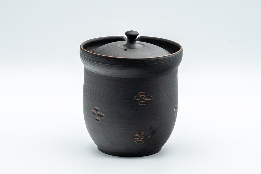 Japanese Chaho - 石龍 Uemura Hiroyuki - Sekiryu Kiln - Black Kurodei Tokoname-yaki Sasame Teapot - 300ml