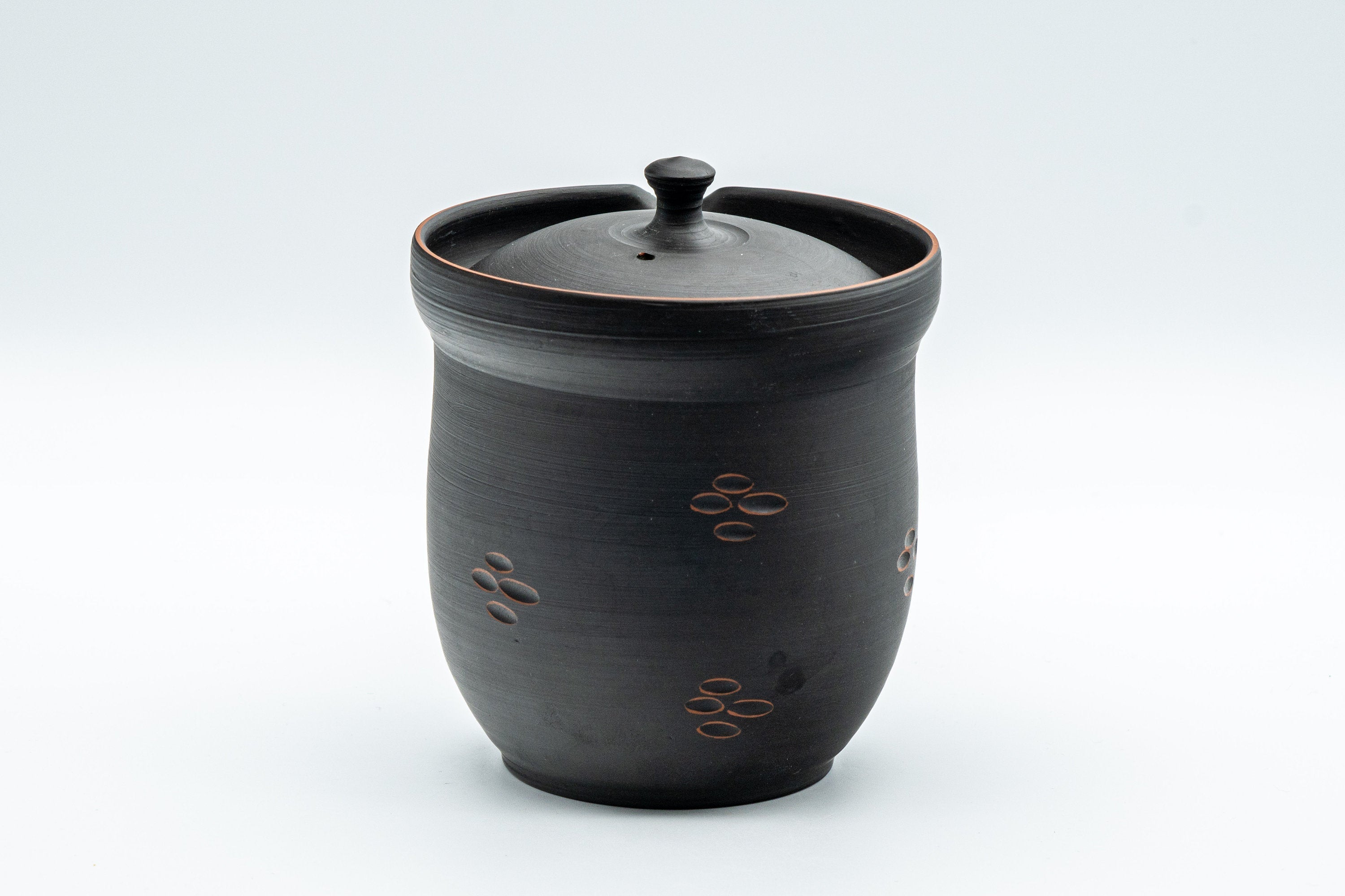 Japanese Chaho - 石龍 Uemura Hiroyuki - Sekiryu Kiln - Black Kurodei Tokoname-yaki Sasame Teapot - 300ml