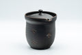 Japanese Chaho - 石龍 Uemura Hiroyuki - Sekiryu Kiln - Black Kurodei Tokoname-yaki Sasame Teapot - 300ml