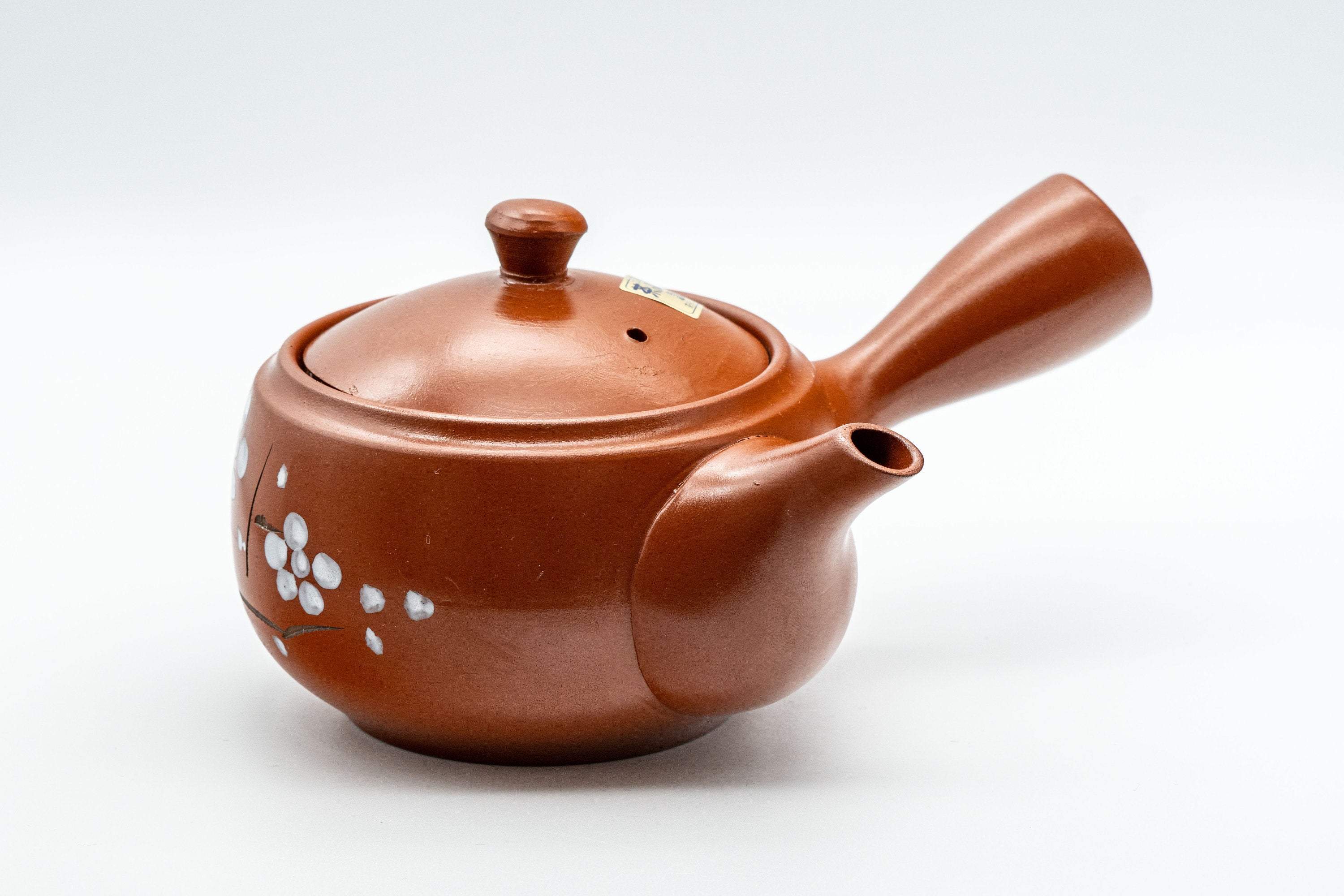 Japanese Kyusu - Plum Blossoms Tokoname-yaki Teapot - 350ml