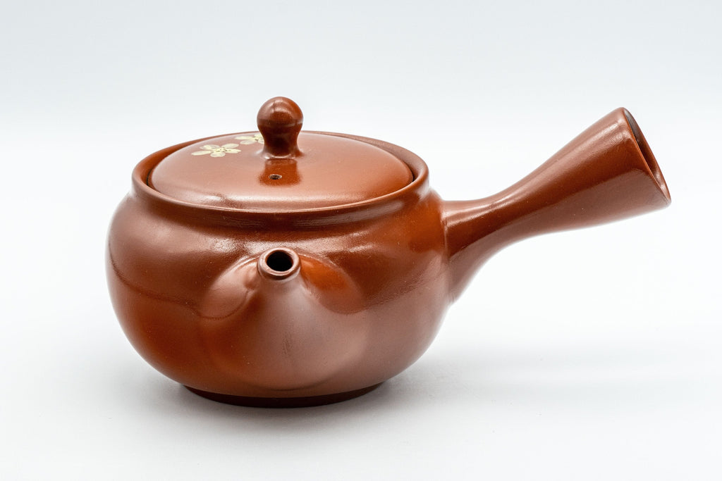 Japanese Kyusu - 宗山窯 Sakura Tokoname-yaki Obi-ami Teapot - 330ml