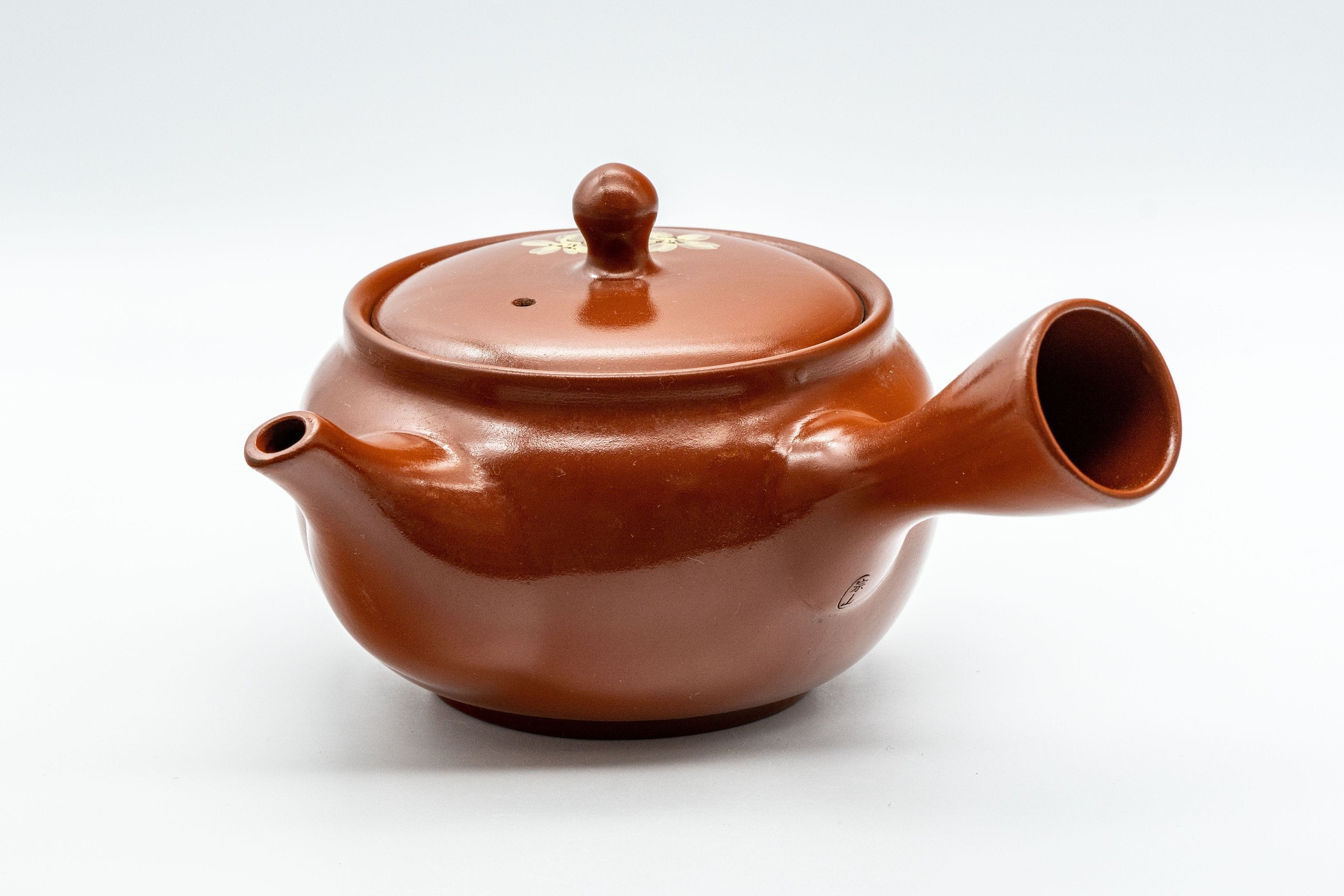Japanese Kyusu - 宗山窯 Sakura Tokoname-yaki Obi-ami Teapot - 330ml