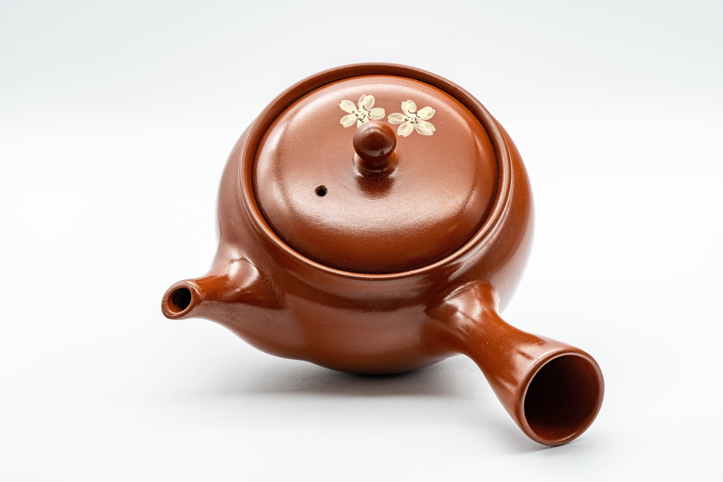 Japanese Kyusu - 宗山窯 Sakura Tokoname-yaki Obi-ami Teapot - 330ml