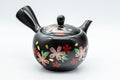 Japanese Kyusu - Sakura Black Kurodei Tokoname-yaki Teapot - 350ml