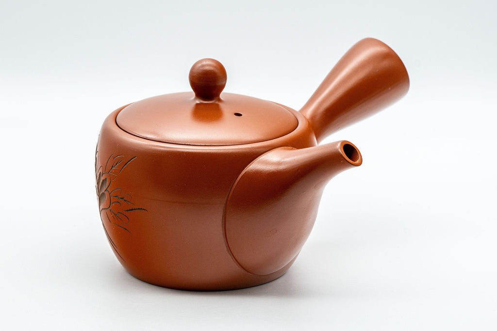 Japanese Kyusu - Floral Tokoname-yaki Teapot - 325ml
