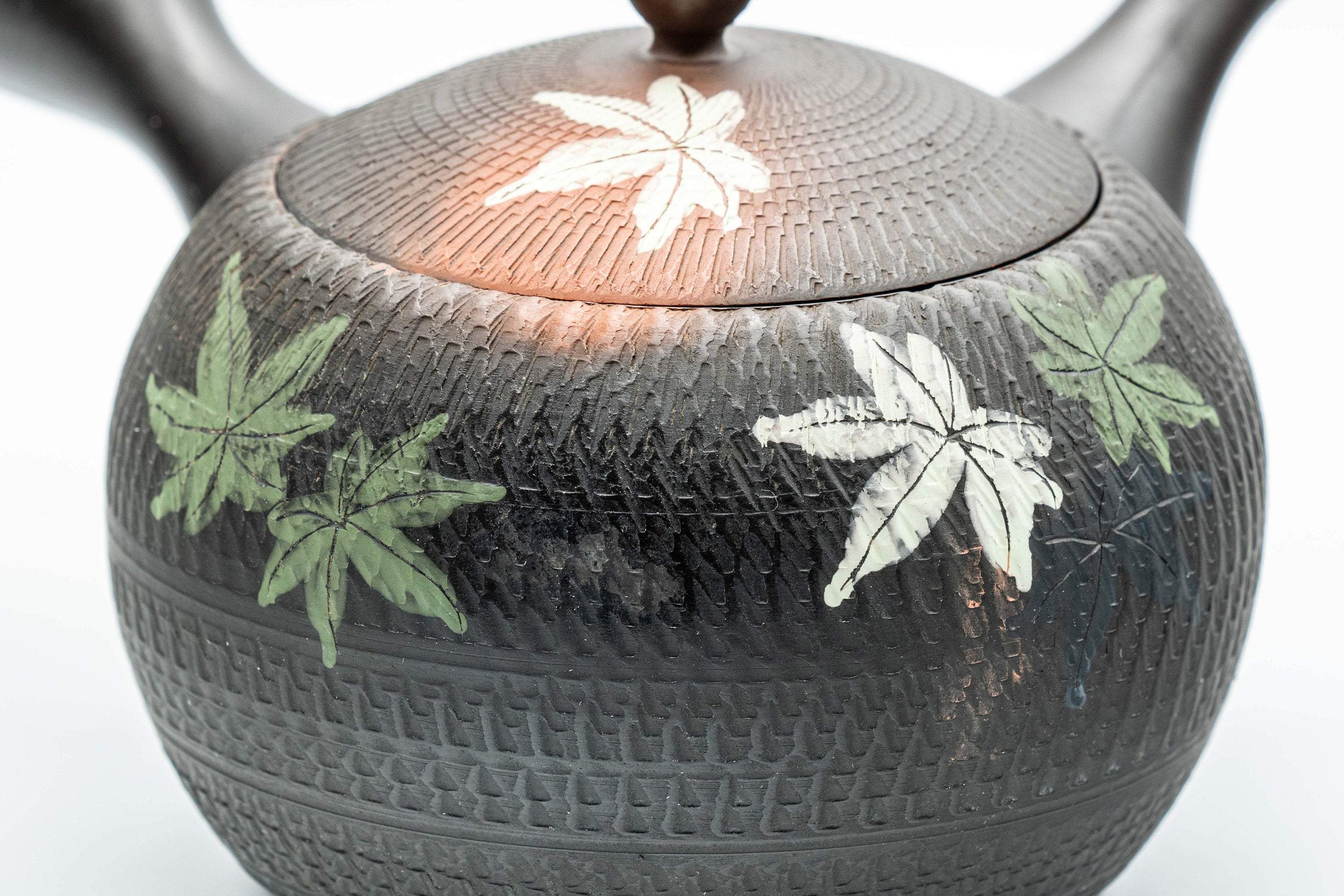 Japanese Kyusu - 玉光 Gyokko - Tochiri-style Momiji Yōhen Tokoname-yaki Debeso Teapot - 250ml