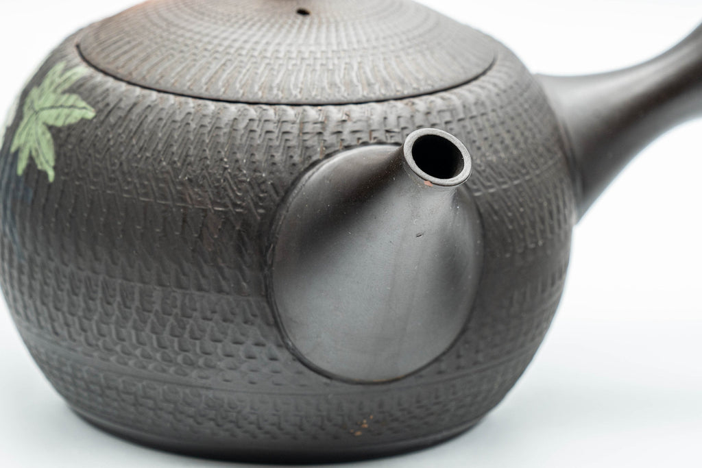 Japanese Kyusu - 玉光 Gyokko - Tochiri-style Momiji Yōhen Tokoname-yaki Debeso Teapot - 250ml