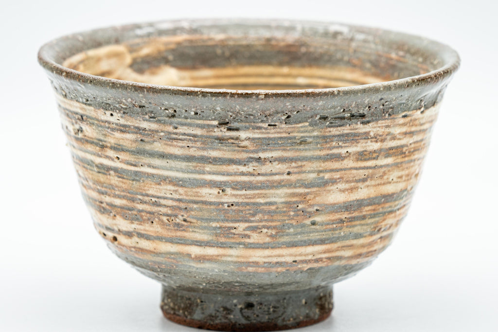 Japanese Teacup - Hakeme Glazed Stoneware Yunomi - 150ml