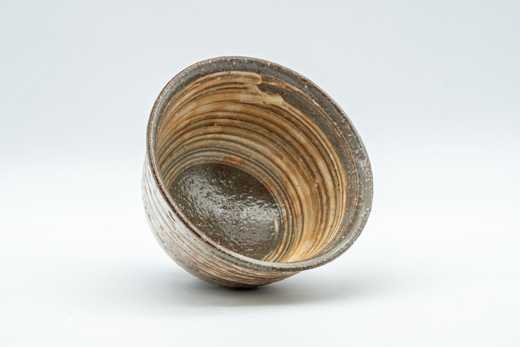 Japanese Teacup - Hakeme Glazed Stoneware Yunomi - 150ml