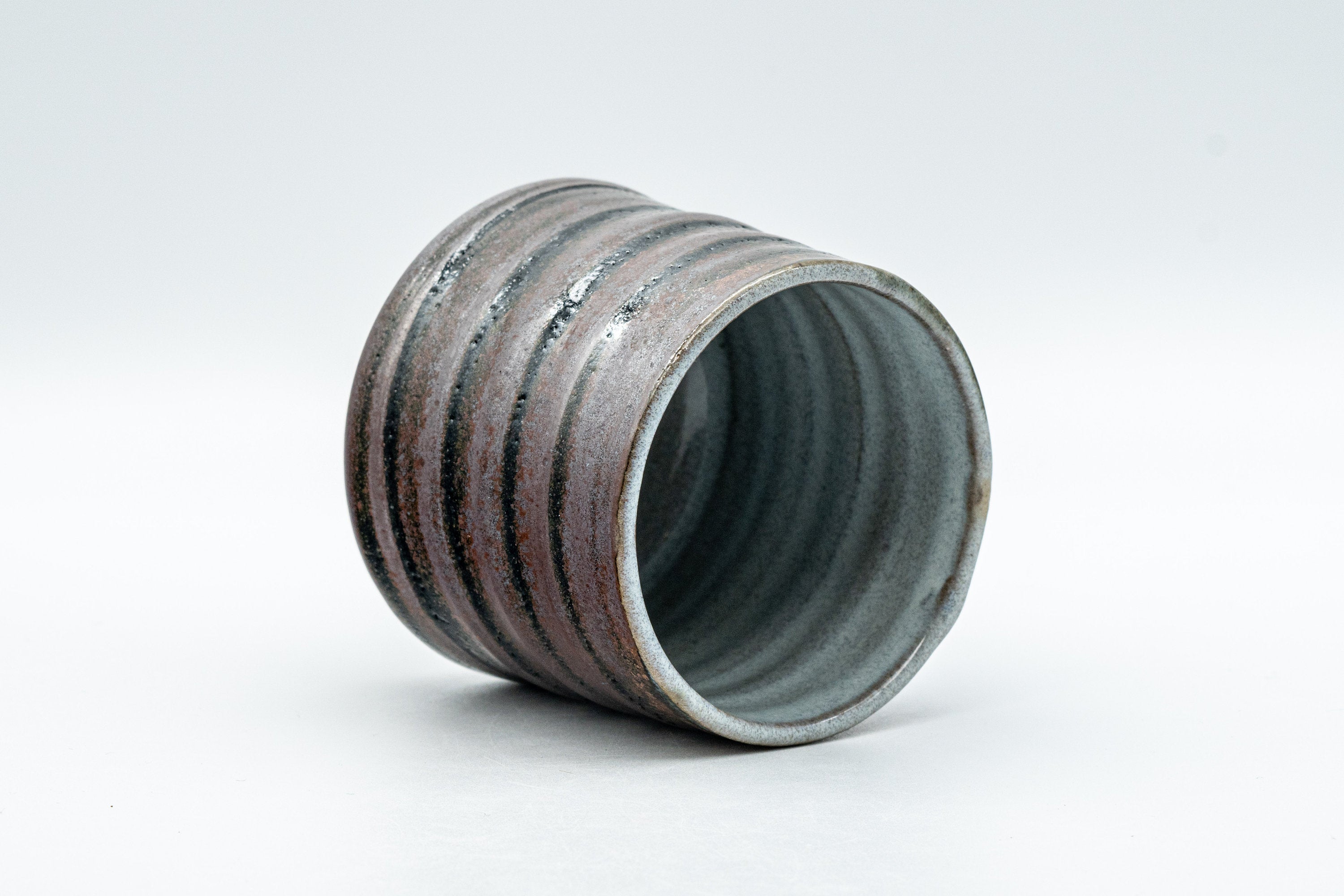 Japanese Teacup - Ribbed Tsutsu-gata Yunomi - 130ml