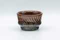 Japanese Teacup - Groovy Multicoloured-Glazed Guinomi - 50ml