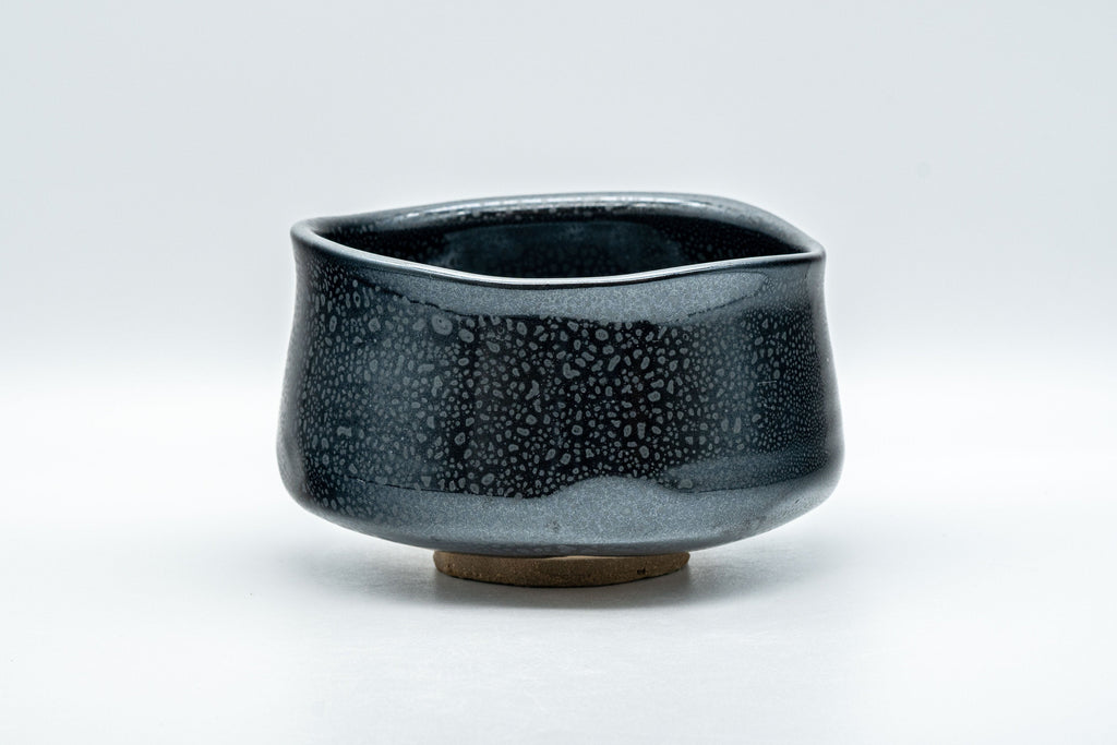 Japanese Matcha Bowl - 東山 Higashiyama Tenmoku Glazed Chawan with Bamboo Chasen Whisk and Chashaku Scoop - 500ml