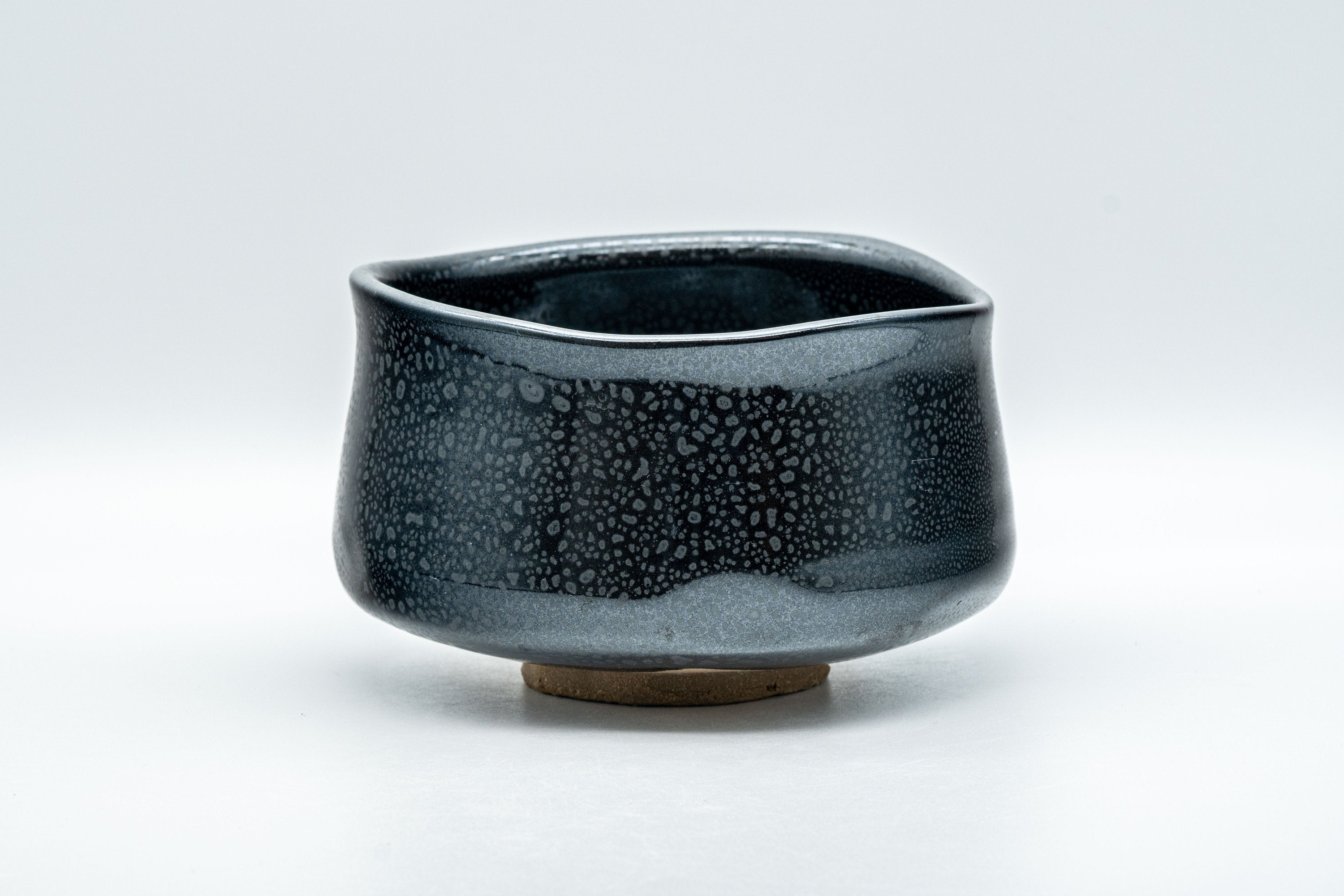 Japanese Matcha Bowl - 東山 Higashiyama Tenmoku Glazed Chawan with Bamboo Chasen Whisk and Chashaku Scoop - 500ml
