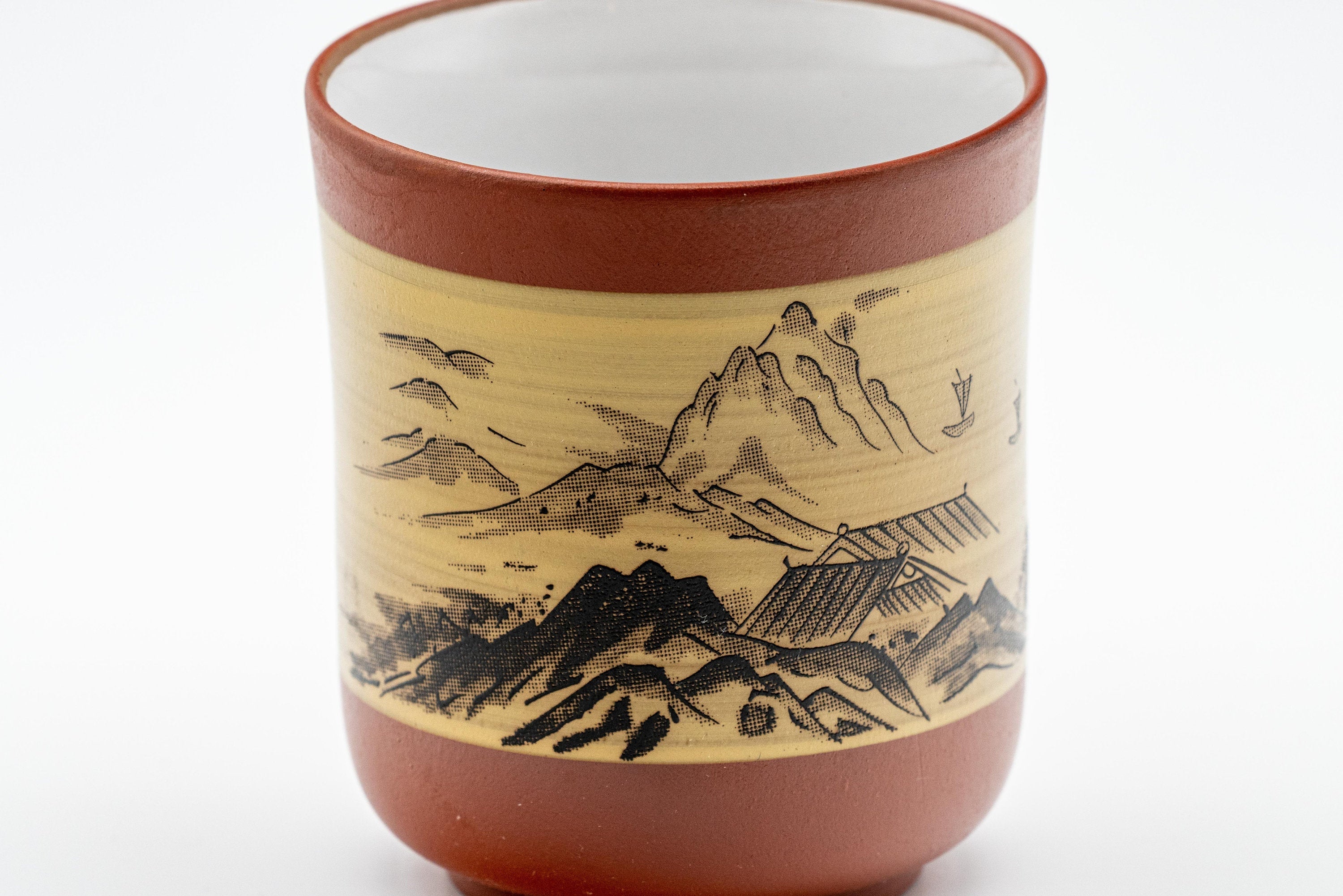 Japanese Teacup Pair - Two Tokoname-yaki yunomi - 125ml