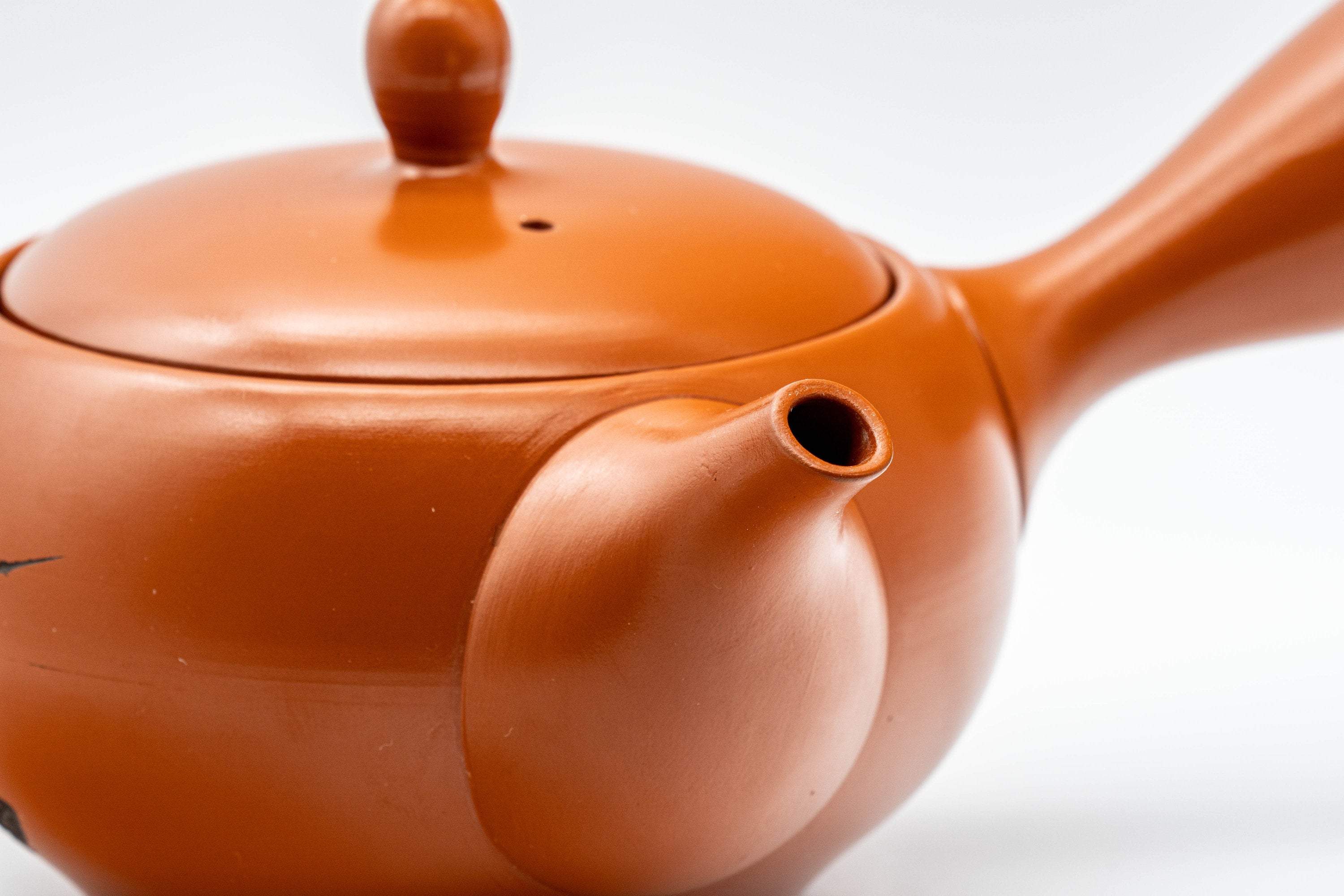 Japanese Kyusu - Bamboo Plum Blossoms Tokoname-yaki Teapot - 350ml