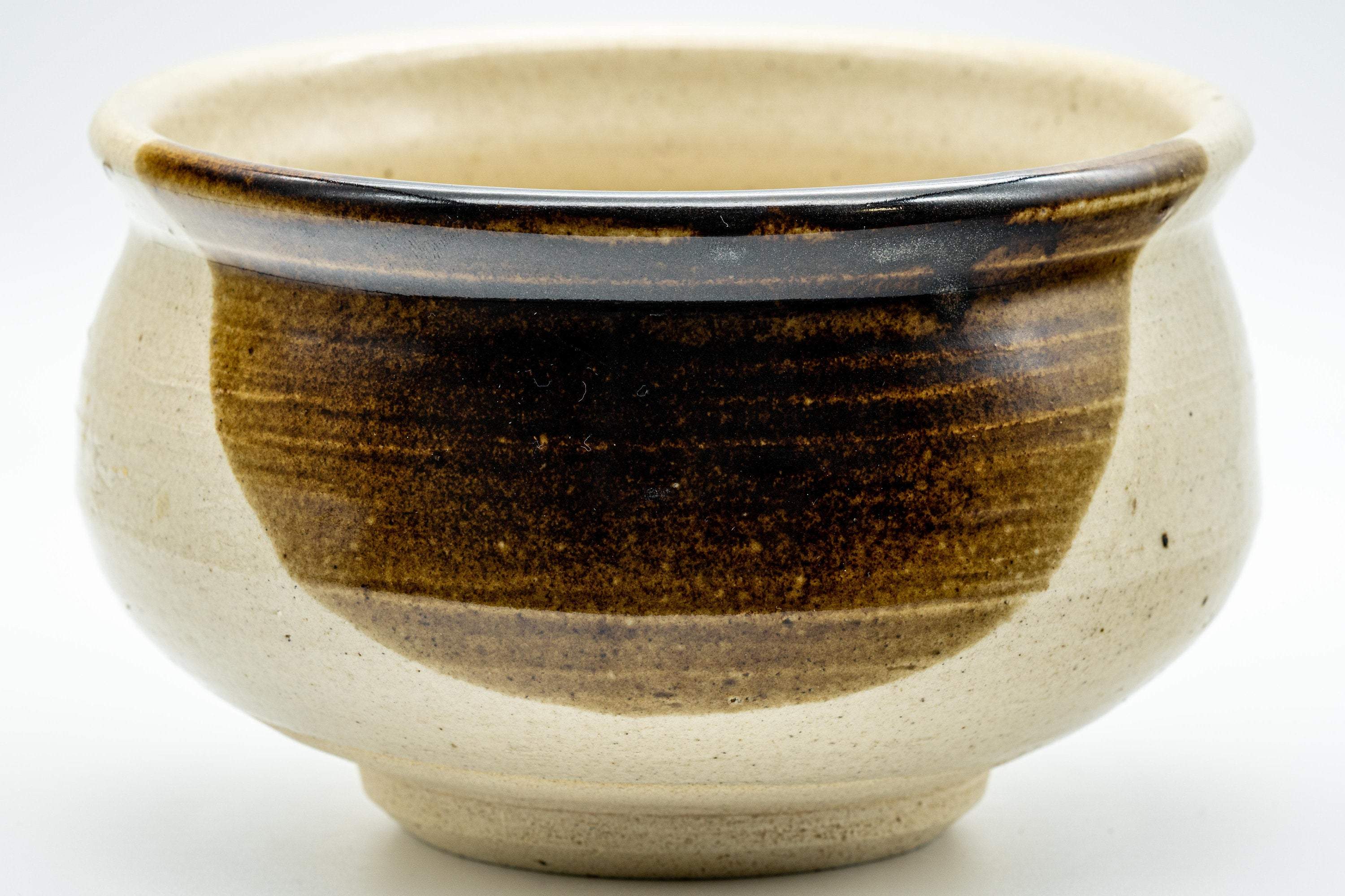 Japanese Kensui - Brown Glazed Water Bowl  - 650ml
