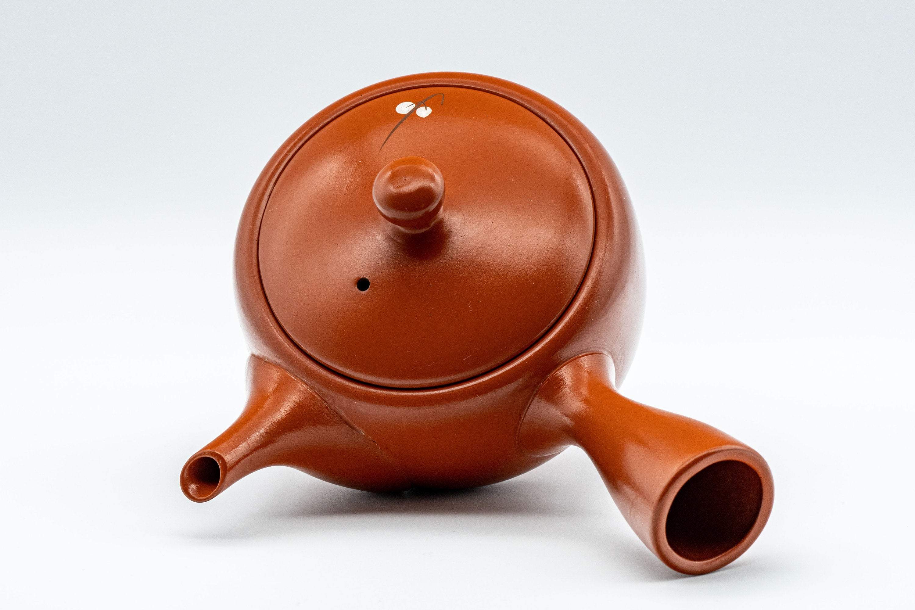 Japanese Kyusu - 福仙窯 Floral Kanji Tokoname-yaki Teapot - 230ml