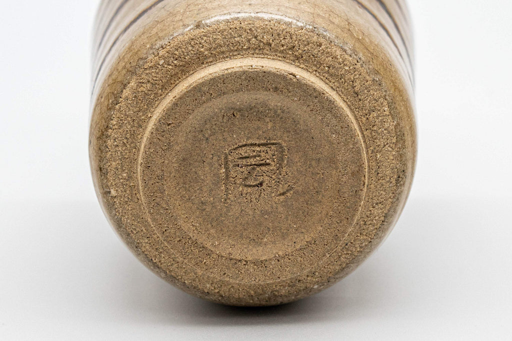 Japanese Teacup - Crazed Glazed Tsutsu-gata Yunomi - 160ml