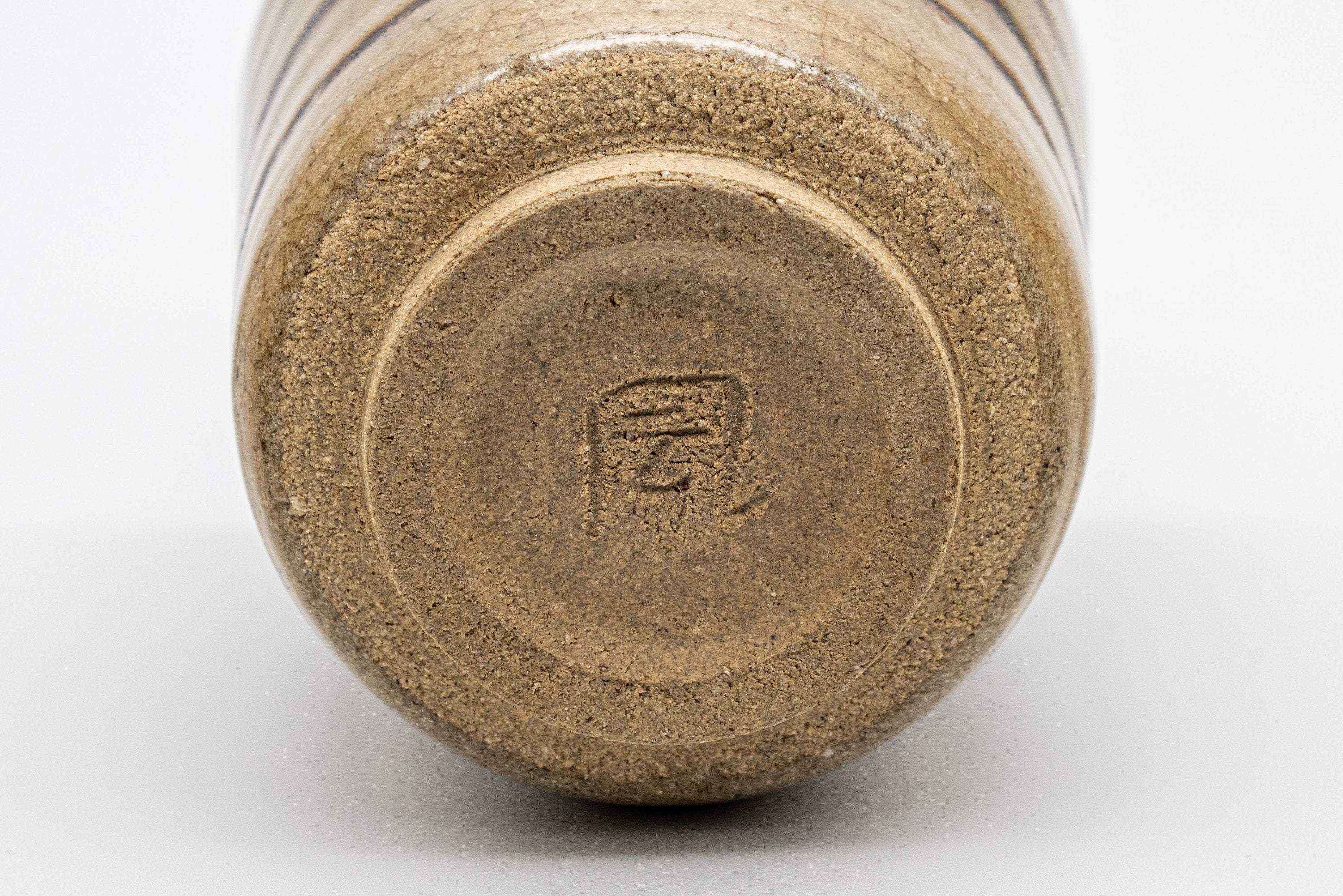 Japanese Teacup - Crazed Glazed Tsutsu-gata Yunomi - 160ml