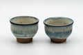 Japanese Teacups - Pair of Crazed Glaze Senchawan - 60ml