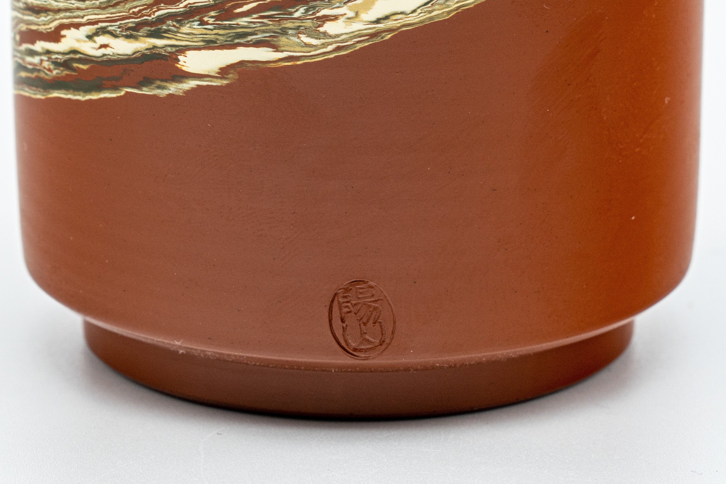 Japanese Teacups - Pair of 陽山 Nerikomi Tsutsu-gata Tokoname-yaki Yunomi - 160ml