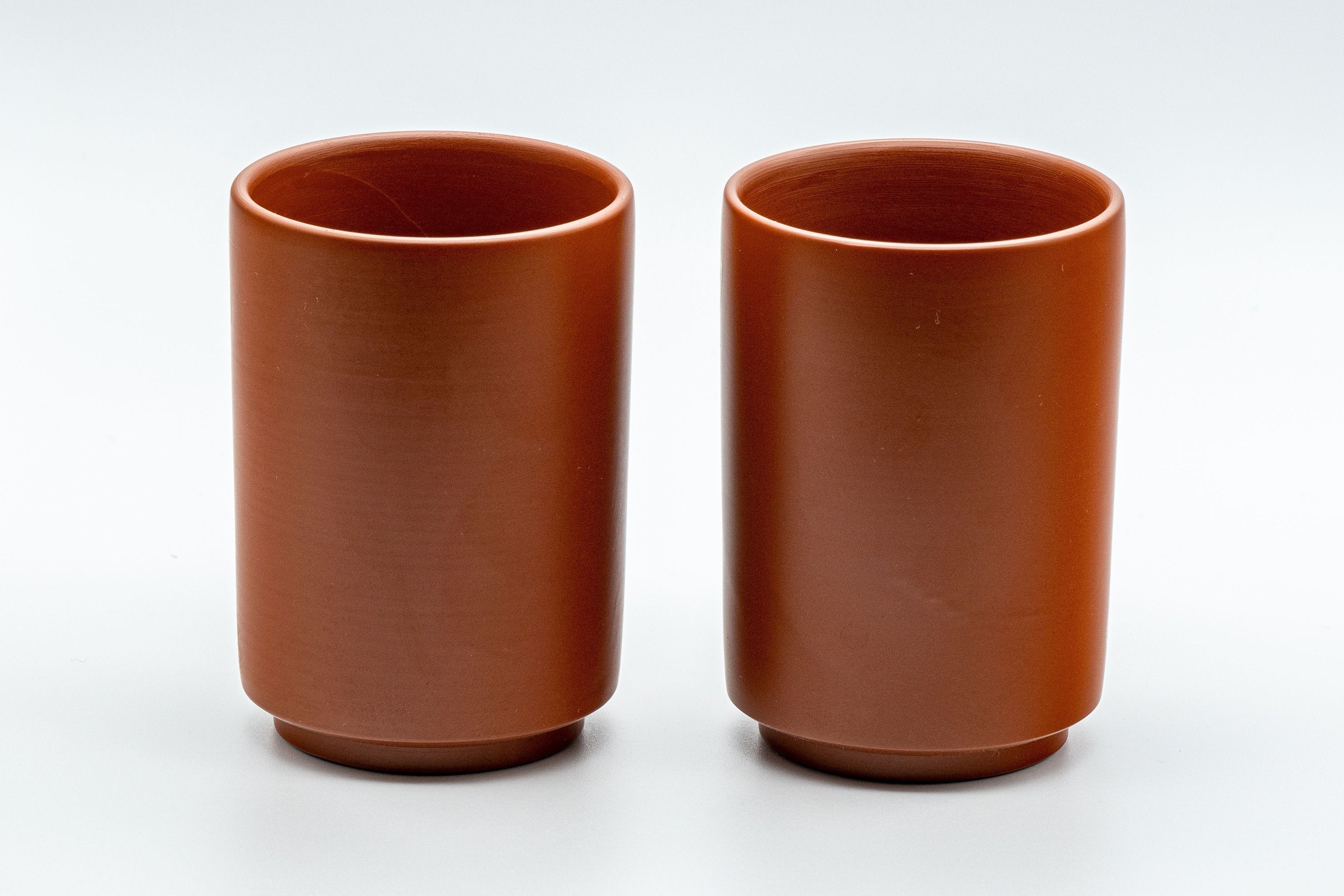 Japanese Teacups - Pair of 陽山 Nerikomi Tsutsu-gata Tokoname-yaki Yunomi - 160ml