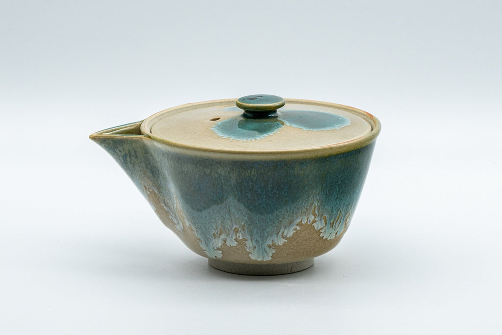 Japanese Houhin - Agano-yaki Blue-green Drip Glaze- 150ml