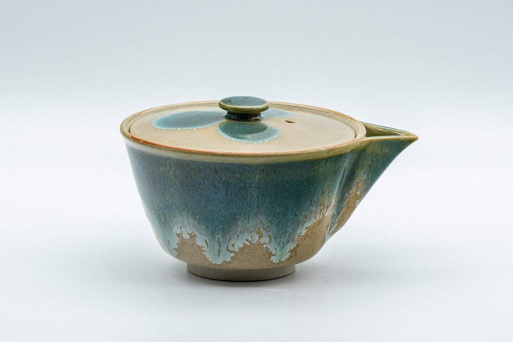 Japanese Houhin - Agano-yaki Blue-green Drip Glaze- 150ml