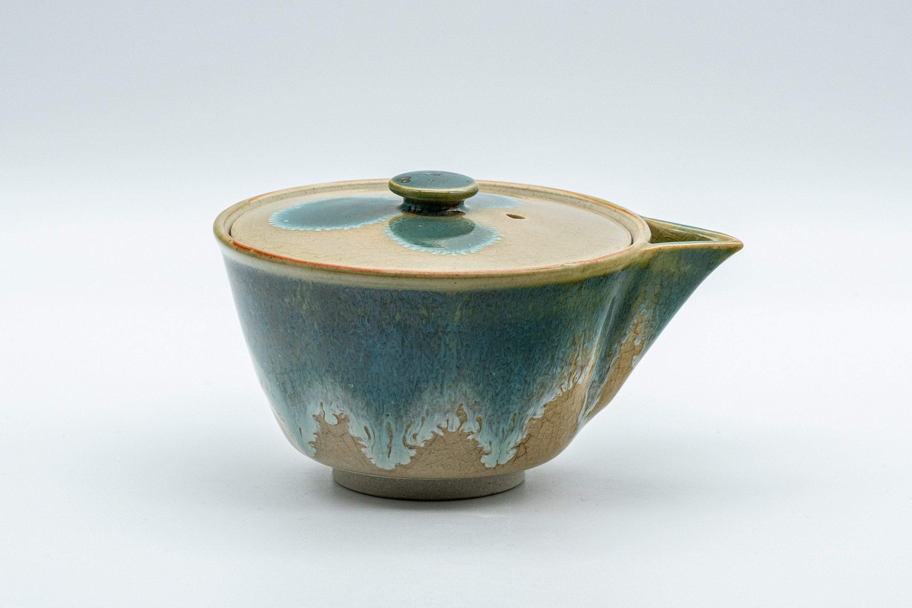 Japanese Houhin - Agano-yaki Blue-green Drip Glaze- 150ml