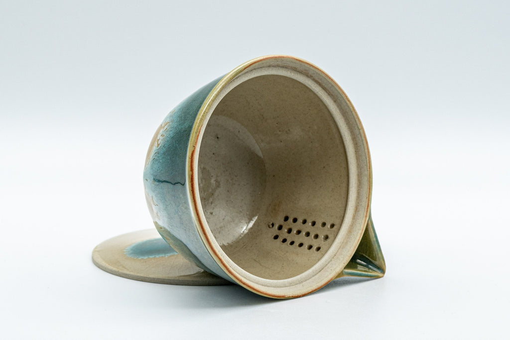 Japanese Houhin - Agano-yaki Blue-green Drip Glaze- 150ml