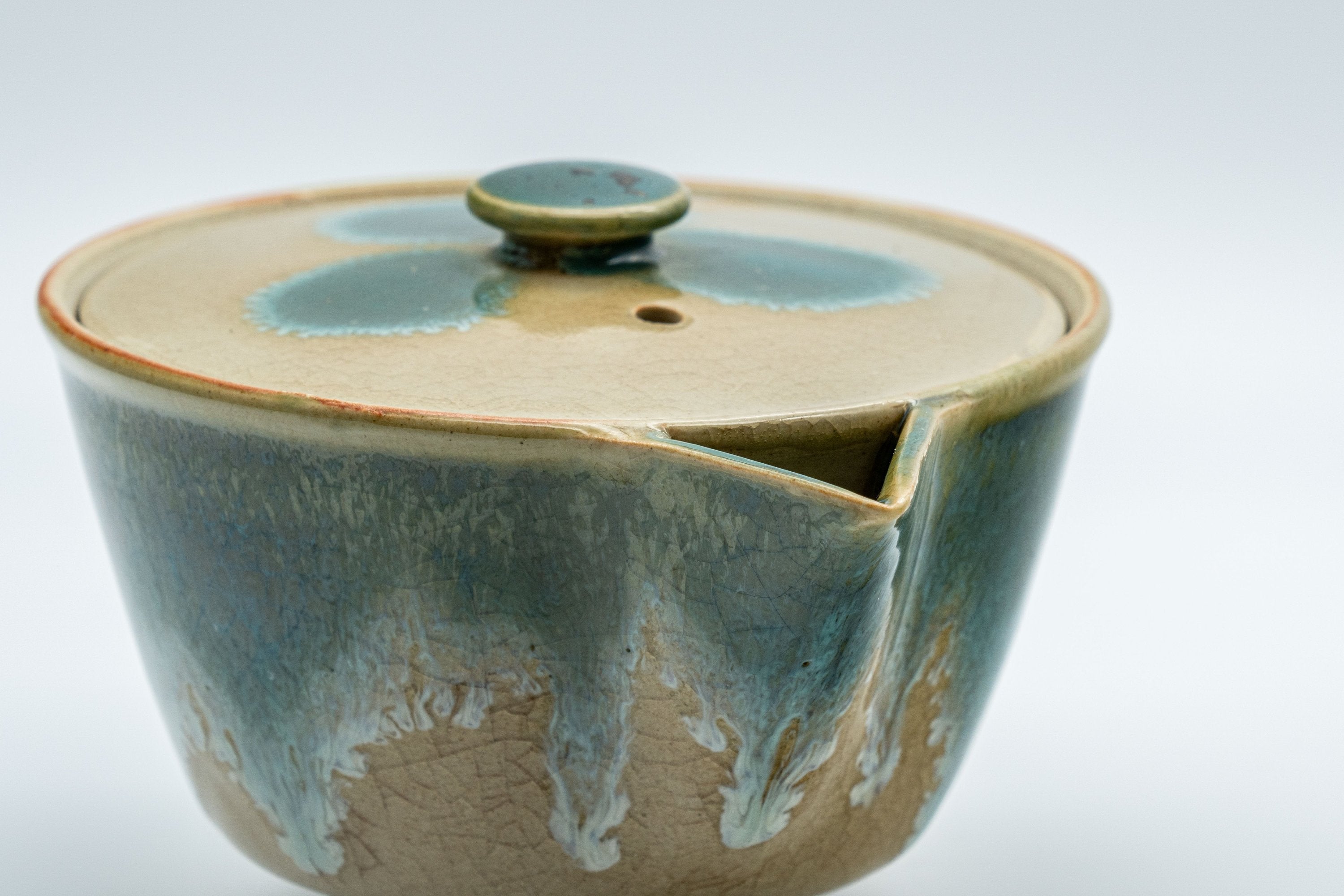 Japanese Houhin - Agano-yaki Blue-green Drip Glaze- 150ml