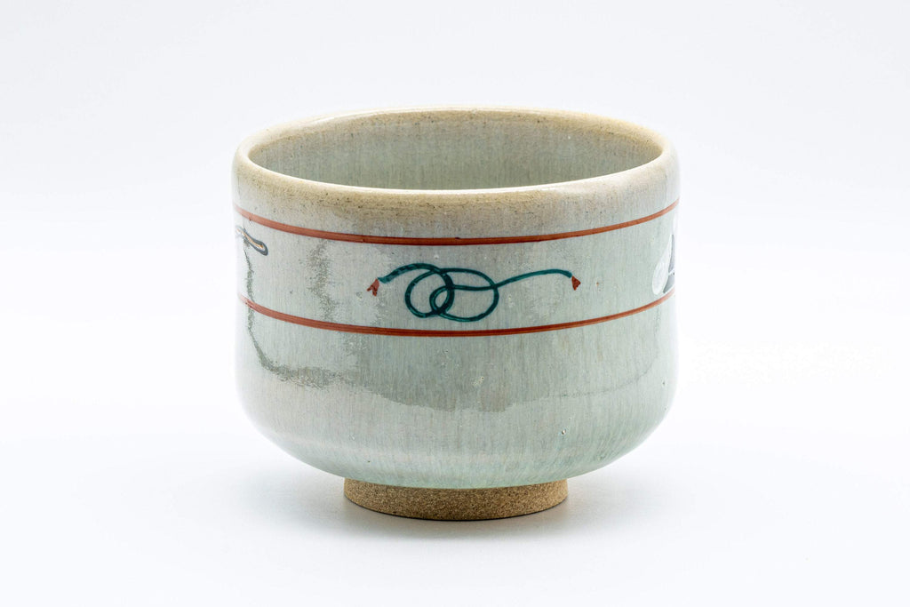 Japanese Matcha Bowl - 赤膚山 Tiger Tsutsu-gata Winter Chawan - 450ml